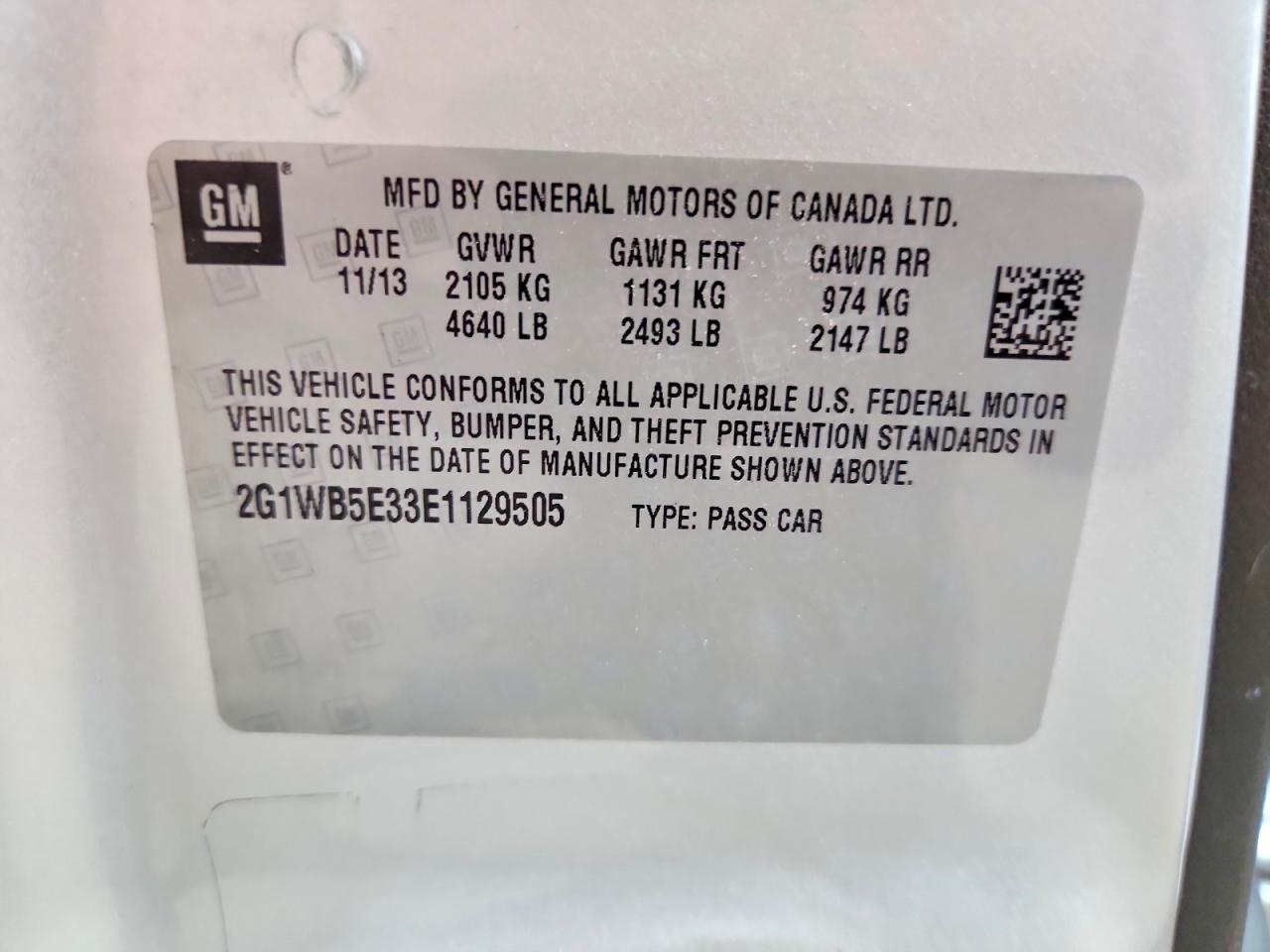 2014 Chevrolet Impala Limited Lt Silver vin: 2G1WB5E33E1129505