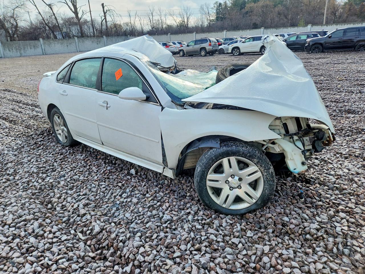 2014 Chevrolet Impala Limited Lt White vin: 2G1WB5E33E1146367