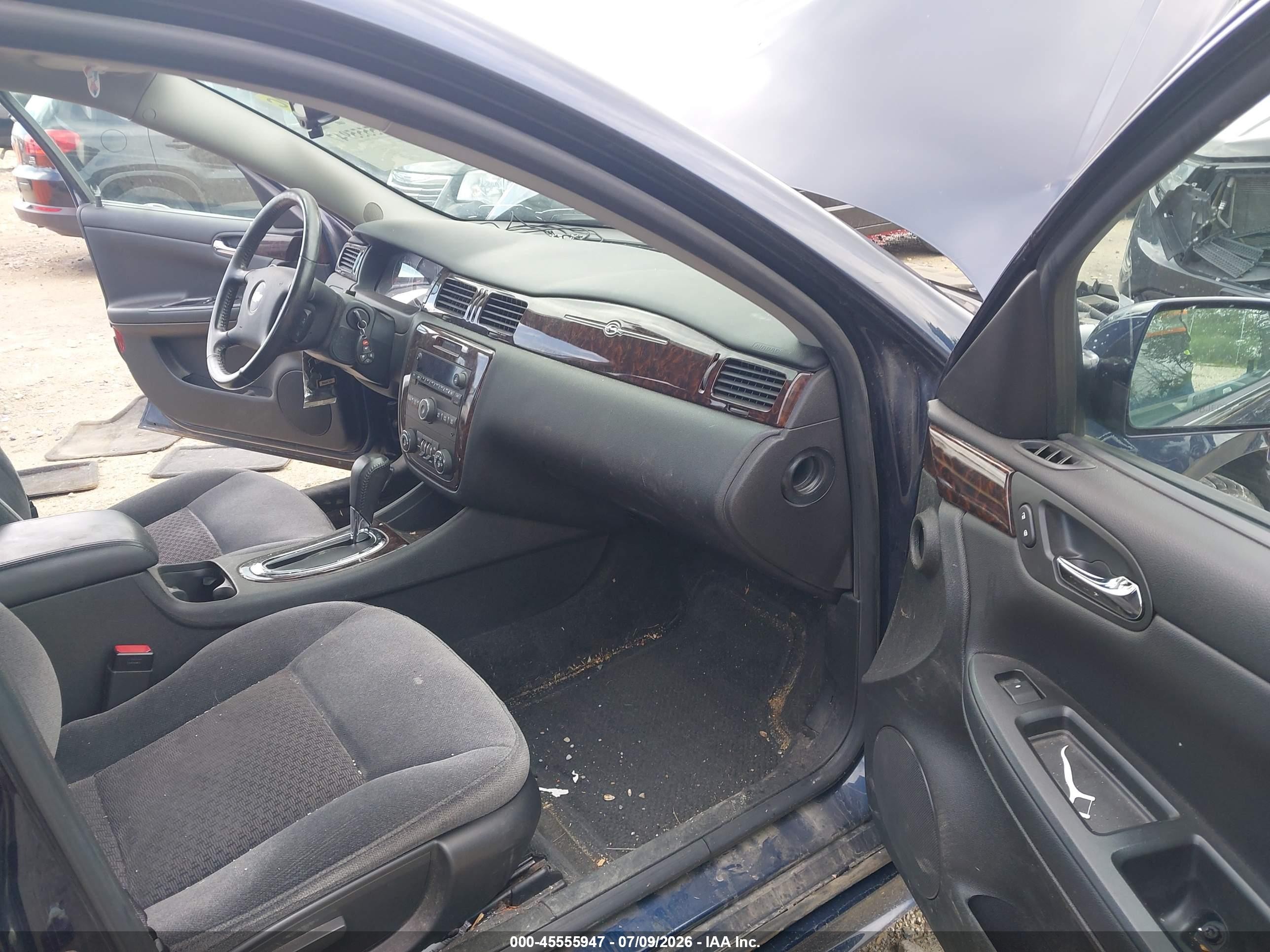 2012 Chevrolet Impala Lt Dark Blue vin: 2G1WB5E34C1207237