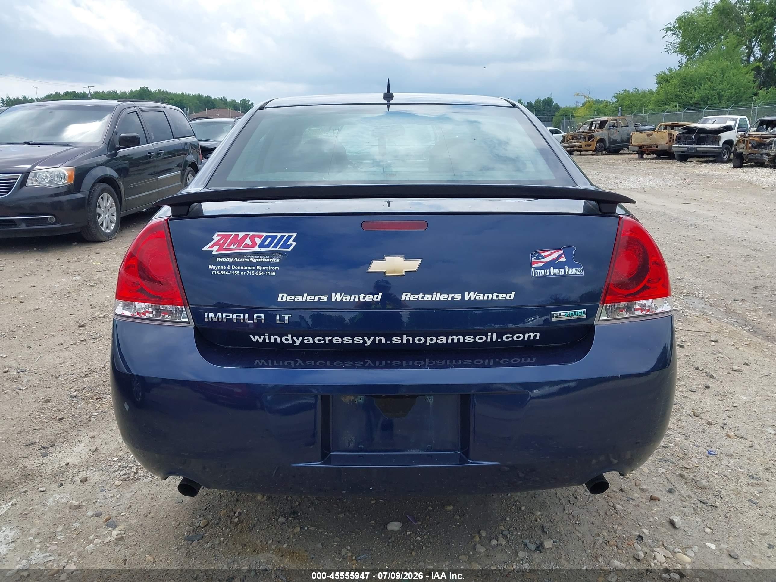 2012 Chevrolet Impala Lt Dark Blue vin: 2G1WB5E34C1207237
