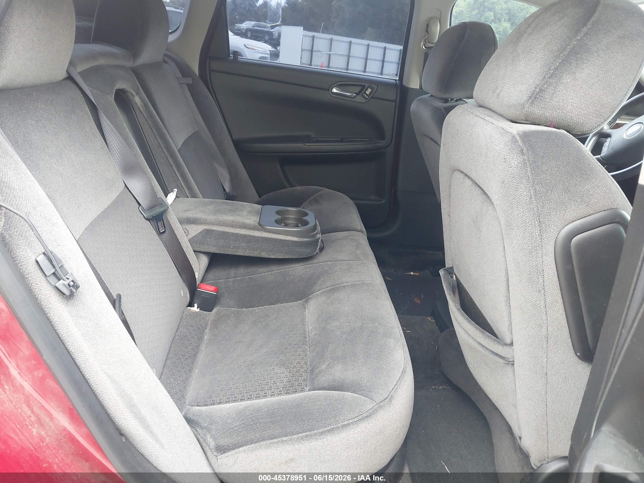 2012 Chevrolet Impala Lt Red vin: 2G1WB5E34C1284688