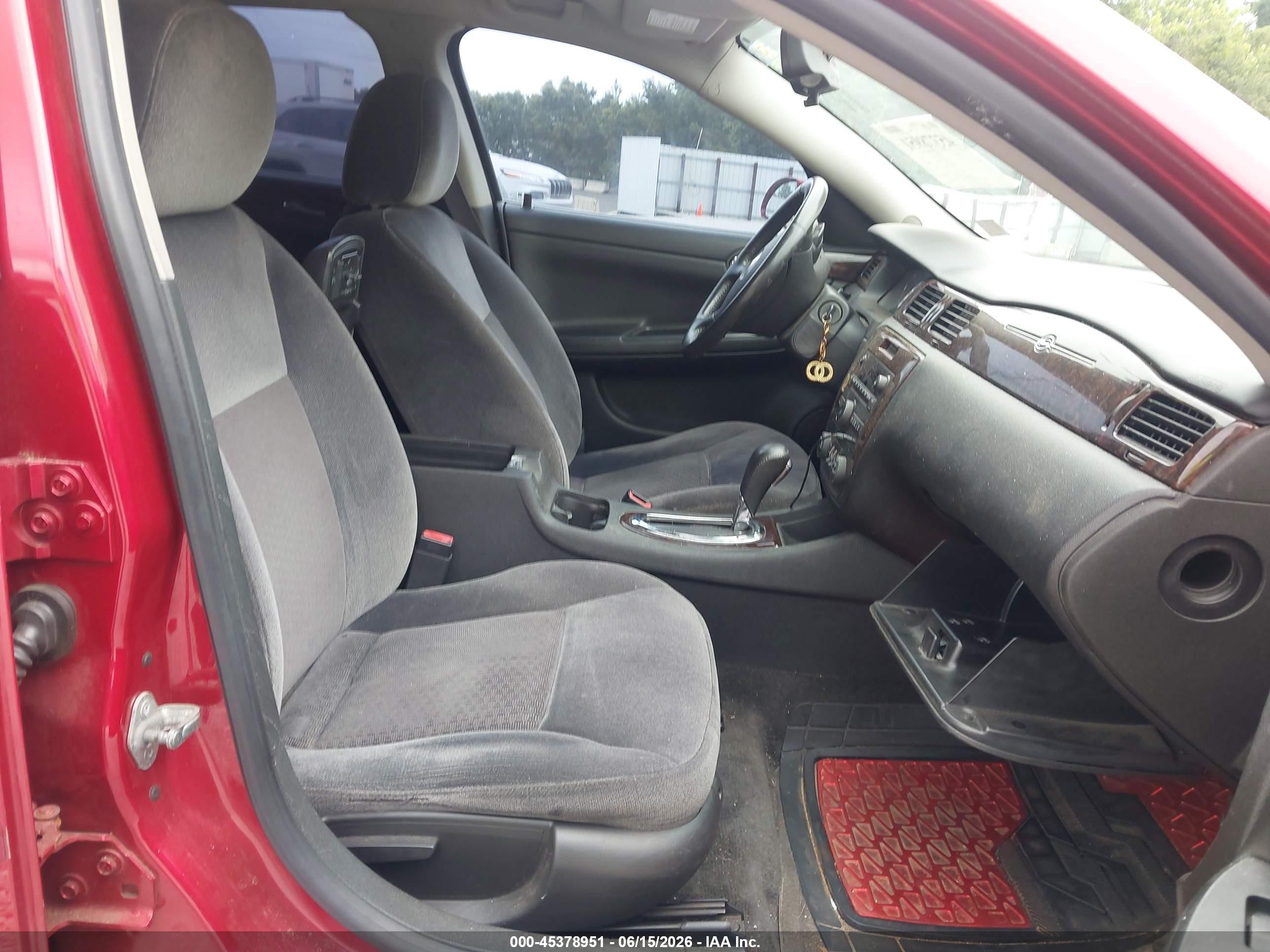 2012 Chevrolet Impala Lt Red vin: 2G1WB5E34C1284688