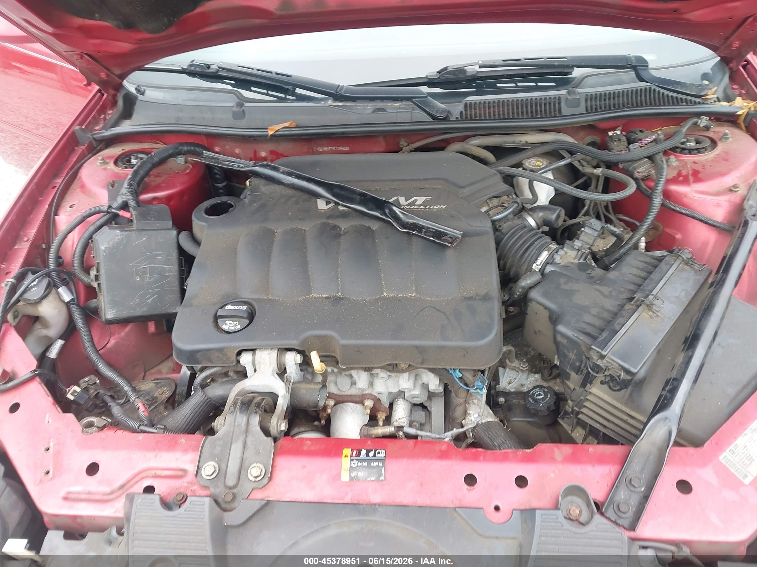 2012 Chevrolet Impala Lt Red vin: 2G1WB5E34C1284688