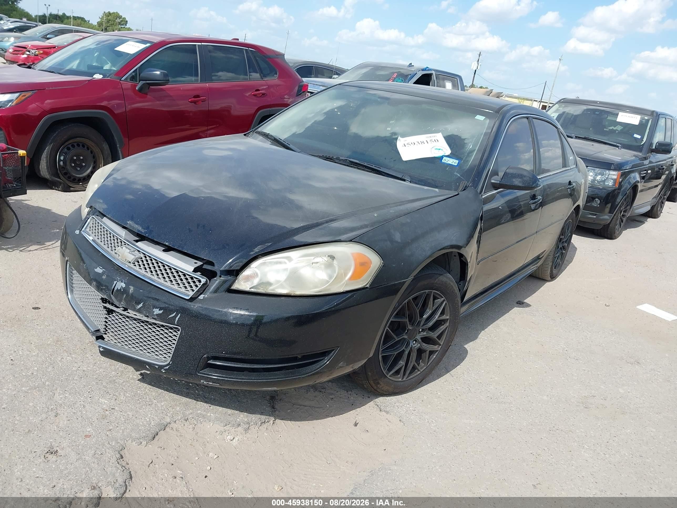 2014 Chevrolet Impala Limited Lt Black vin: 2G1WB5E34E1126211