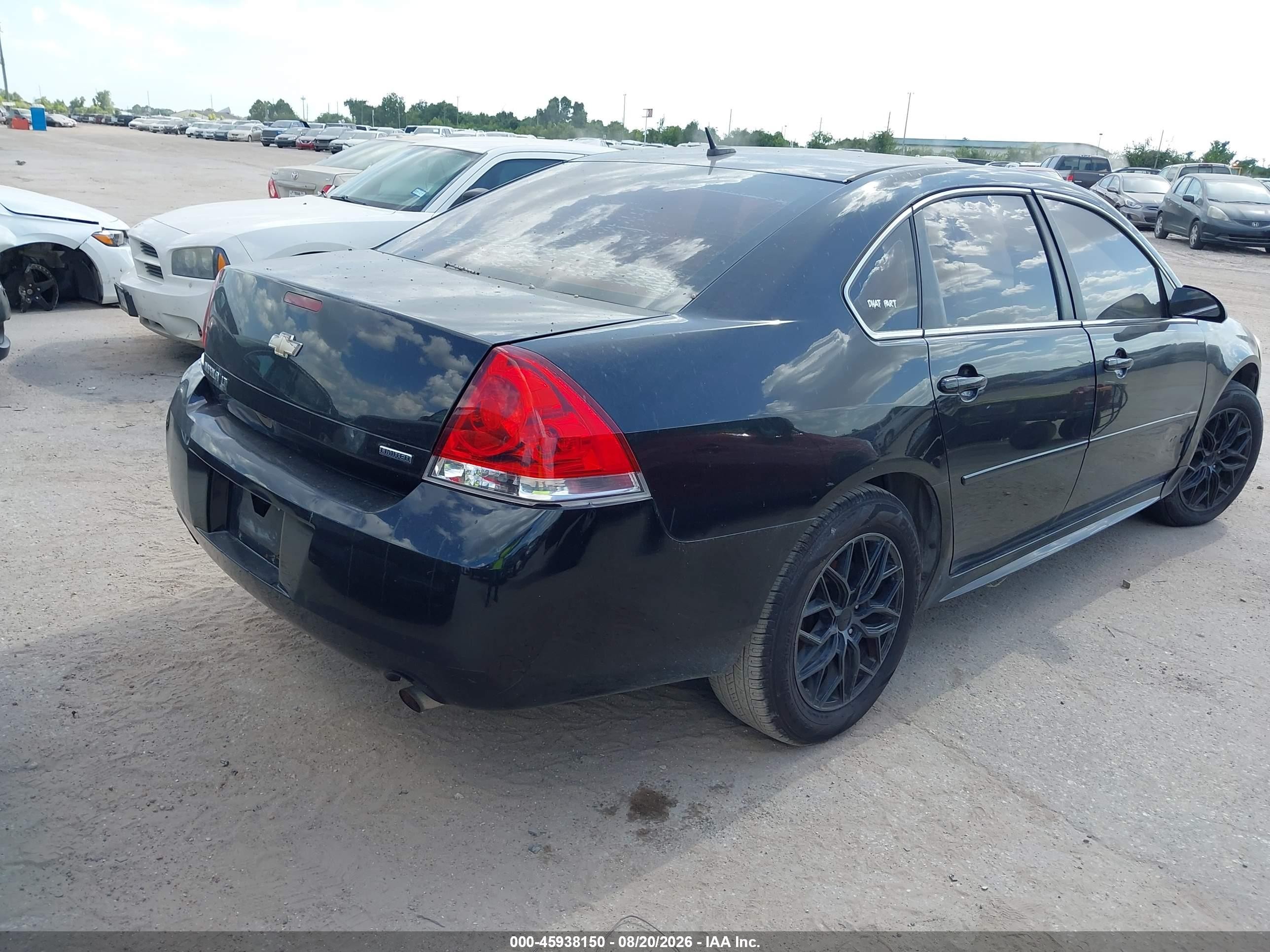 2014 Chevrolet Impala Limited Lt Black vin: 2G1WB5E34E1126211