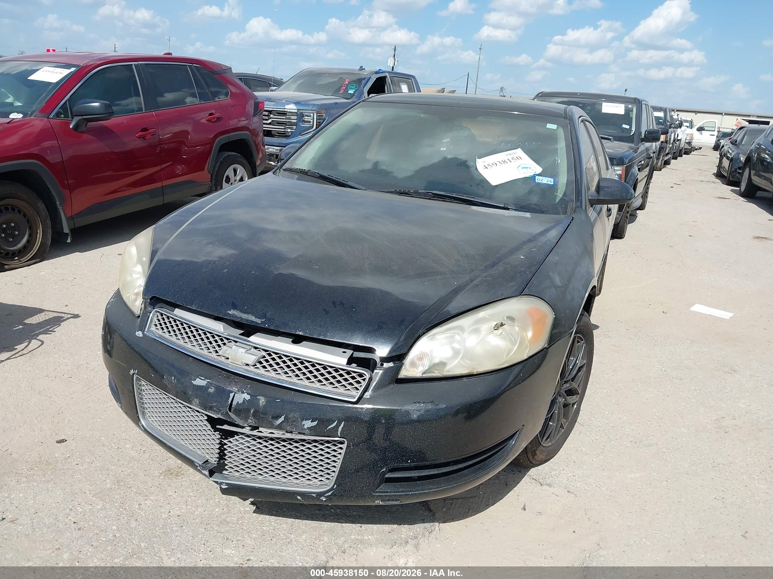 2014 Chevrolet Impala Limited Lt Black vin: 2G1WB5E34E1126211