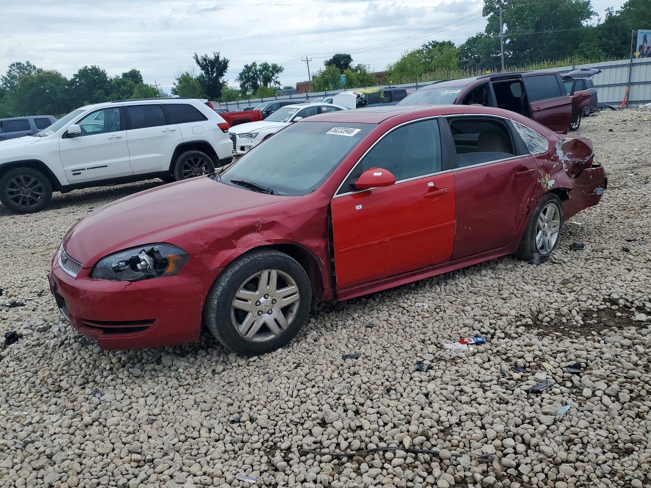 2014 Chevrolet Impala Limited Lt Red vin: 2G1WB5E34E1177305
