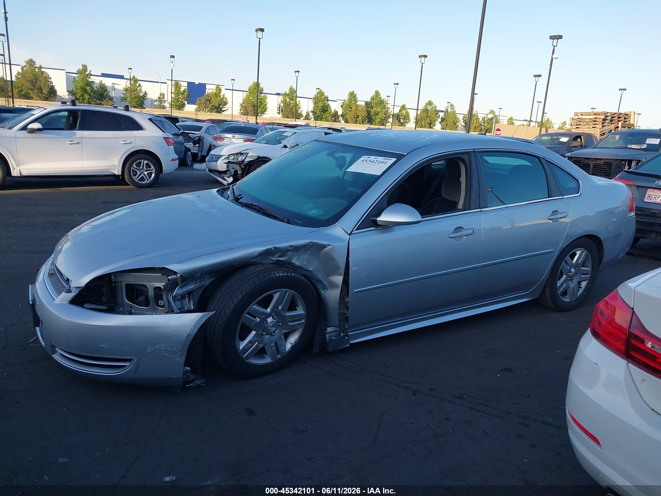 2014 Chevrolet Impala Limited Lt Silver vin: 2G1WB5E34E1184299