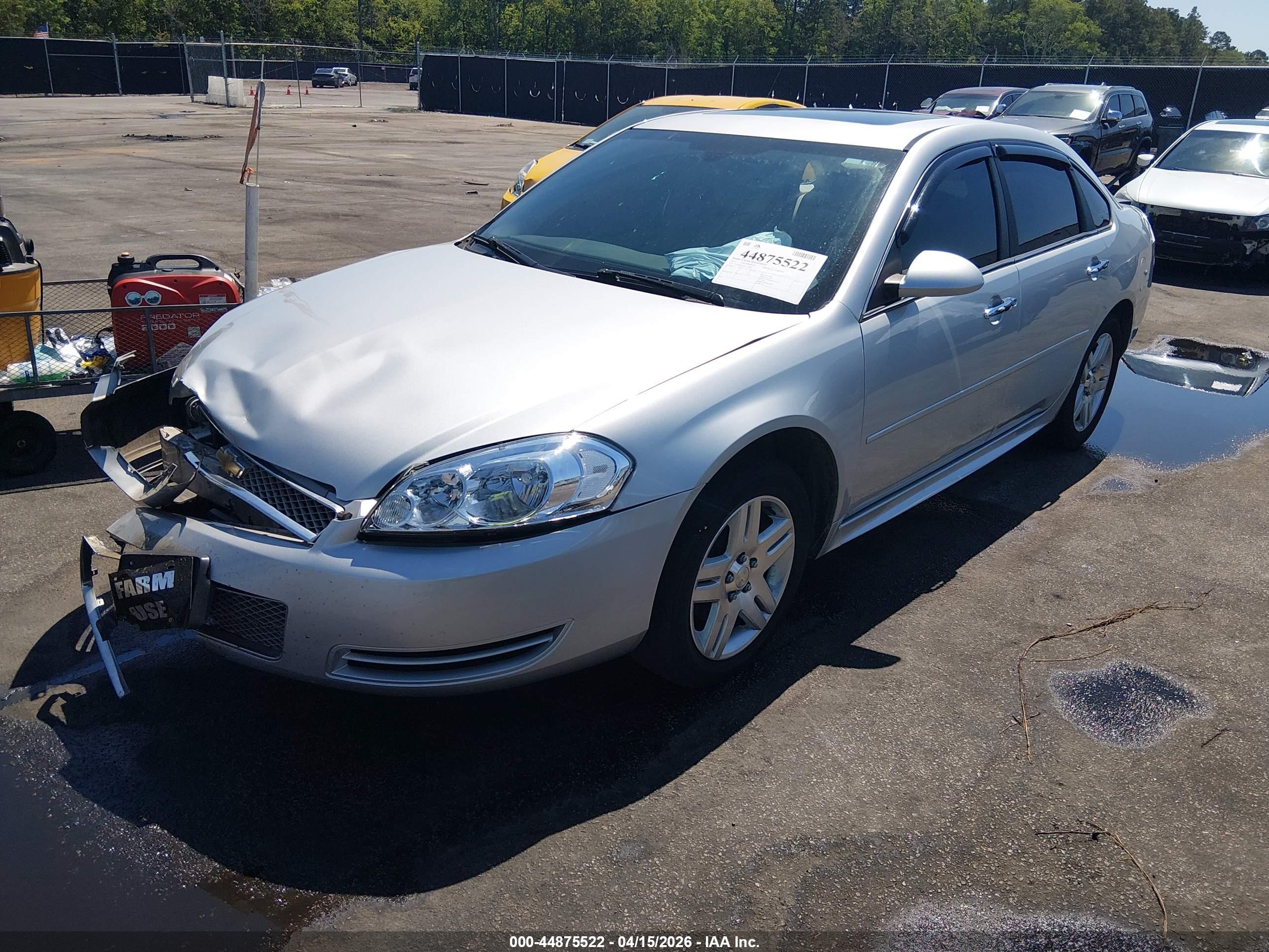 2015 Chevrolet Impala Limited Lt Silver vin: 2G1WB5E34F1133483