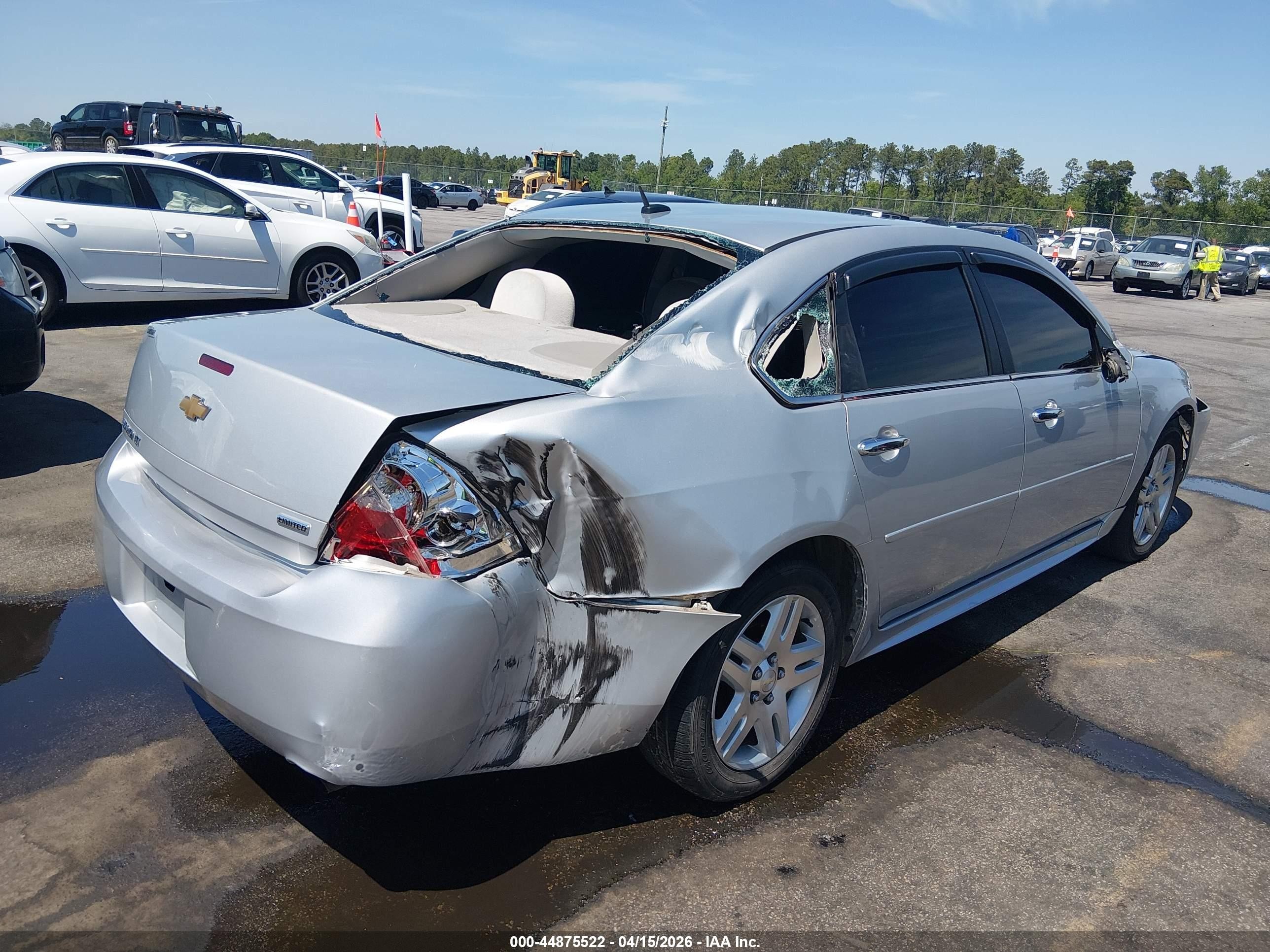 2015 Chevrolet Impala Limited Lt Silver vin: 2G1WB5E34F1133483