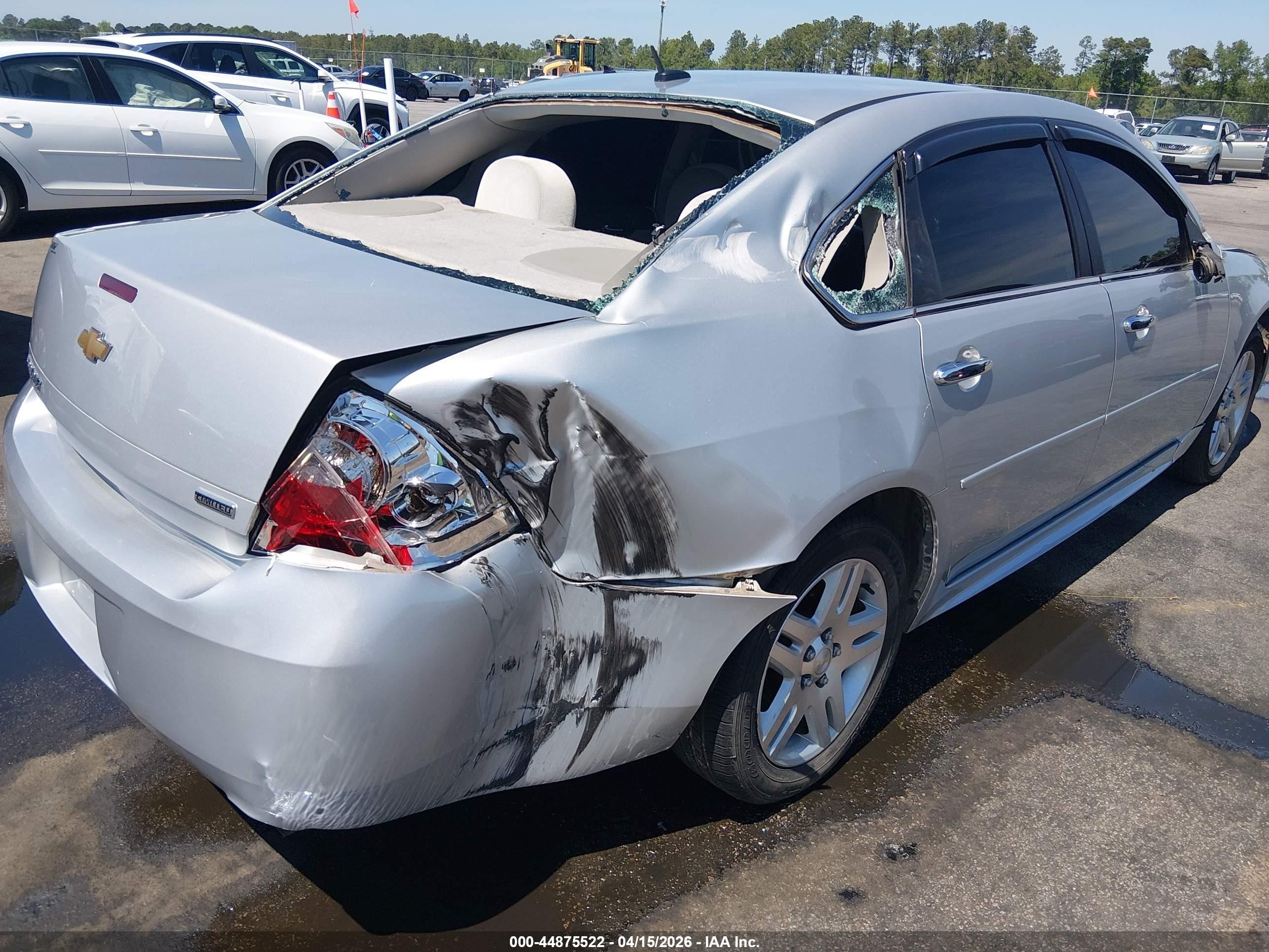 2015 Chevrolet Impala Limited Lt Silver vin: 2G1WB5E34F1133483