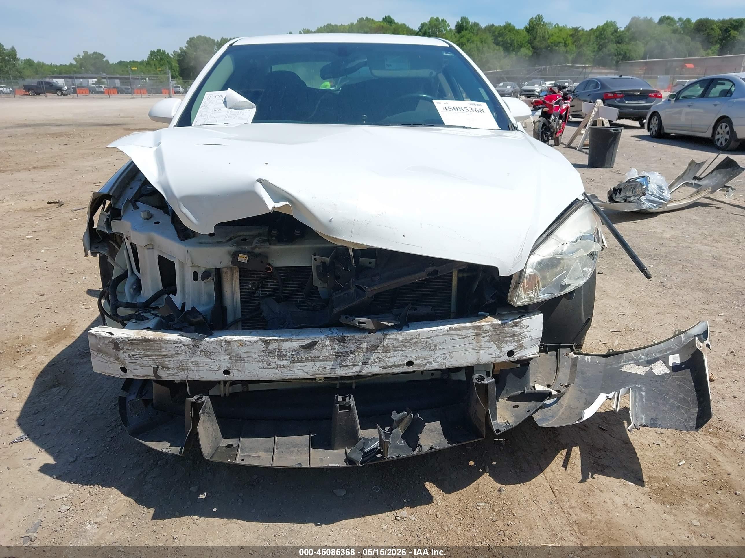 2012 Chevrolet Impala Lt White vin: 2G1WB5E35C1115974