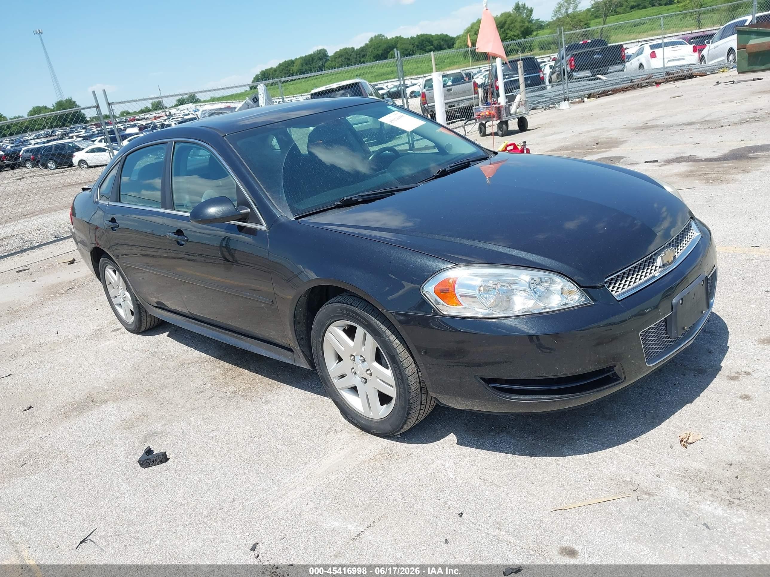 2012 Chevrolet Impala Lt Black vin: 2G1WB5E35C1138526