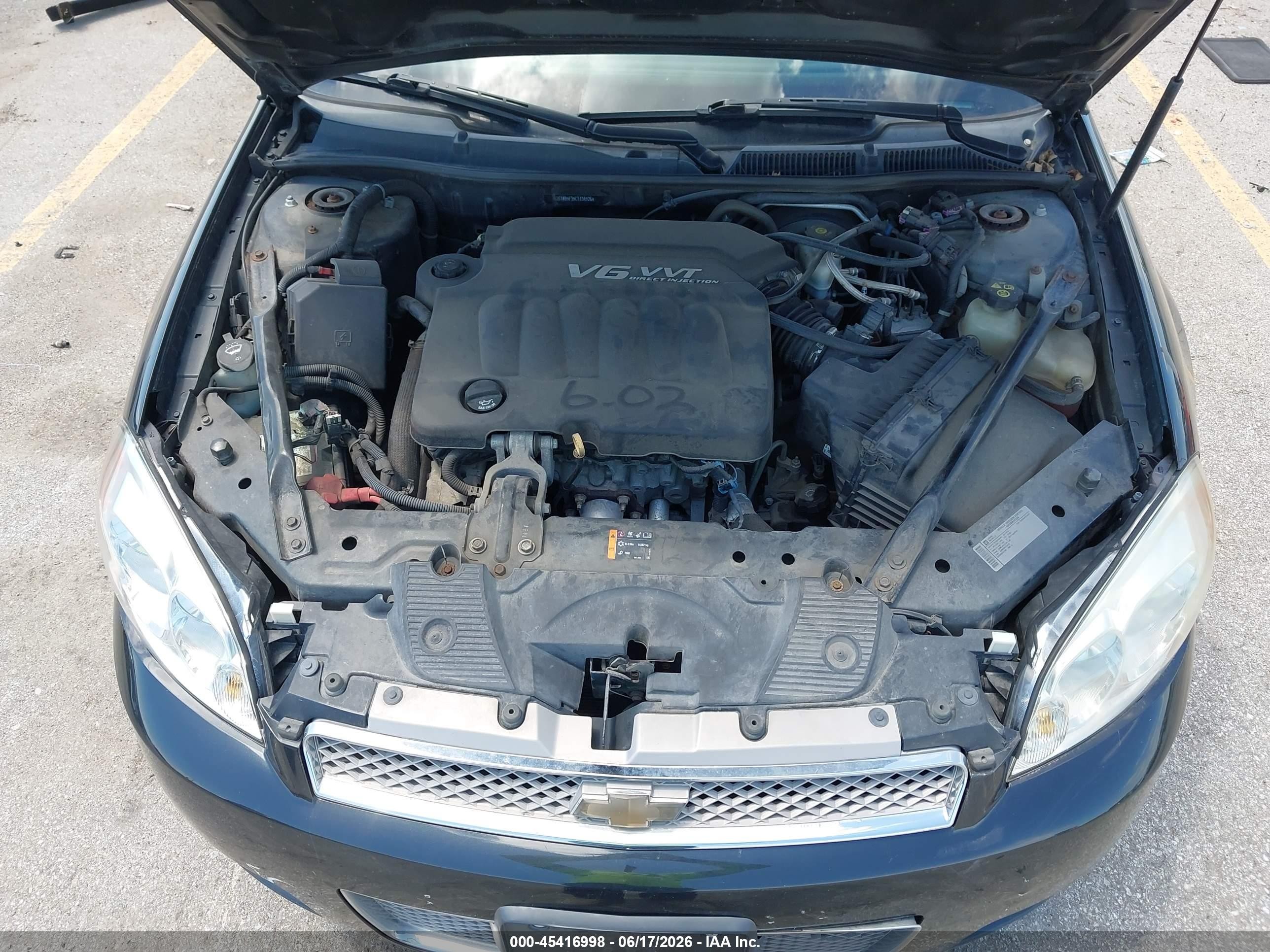 2012 Chevrolet Impala Lt Черный vin: 2G1WB5E35C1138526