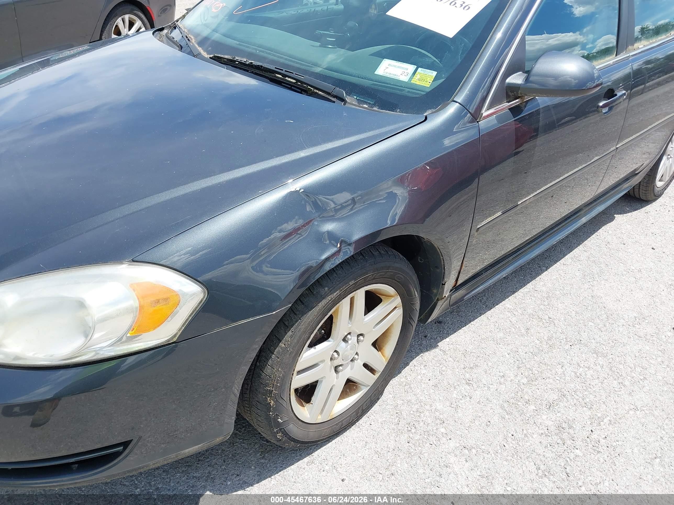 2012 Chevrolet Impala Lt Gray vin: 2G1WB5E35C1212673