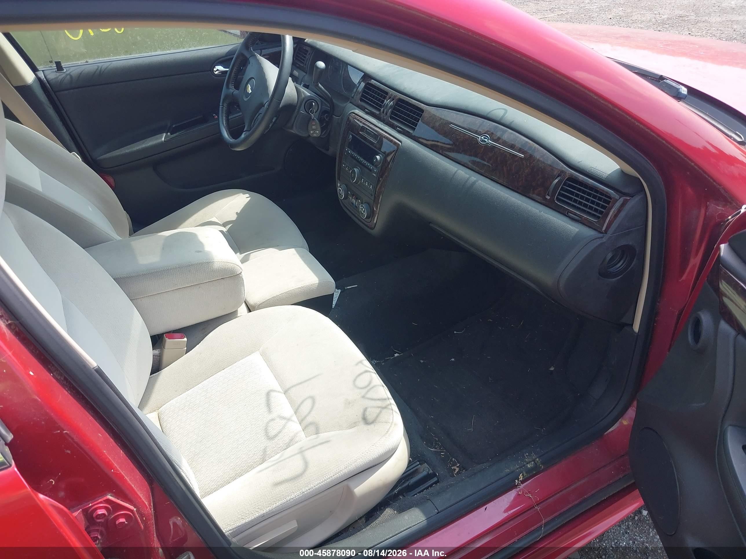 2012 Chevrolet Impala Lt Red vin: 2G1WB5E35C1265793