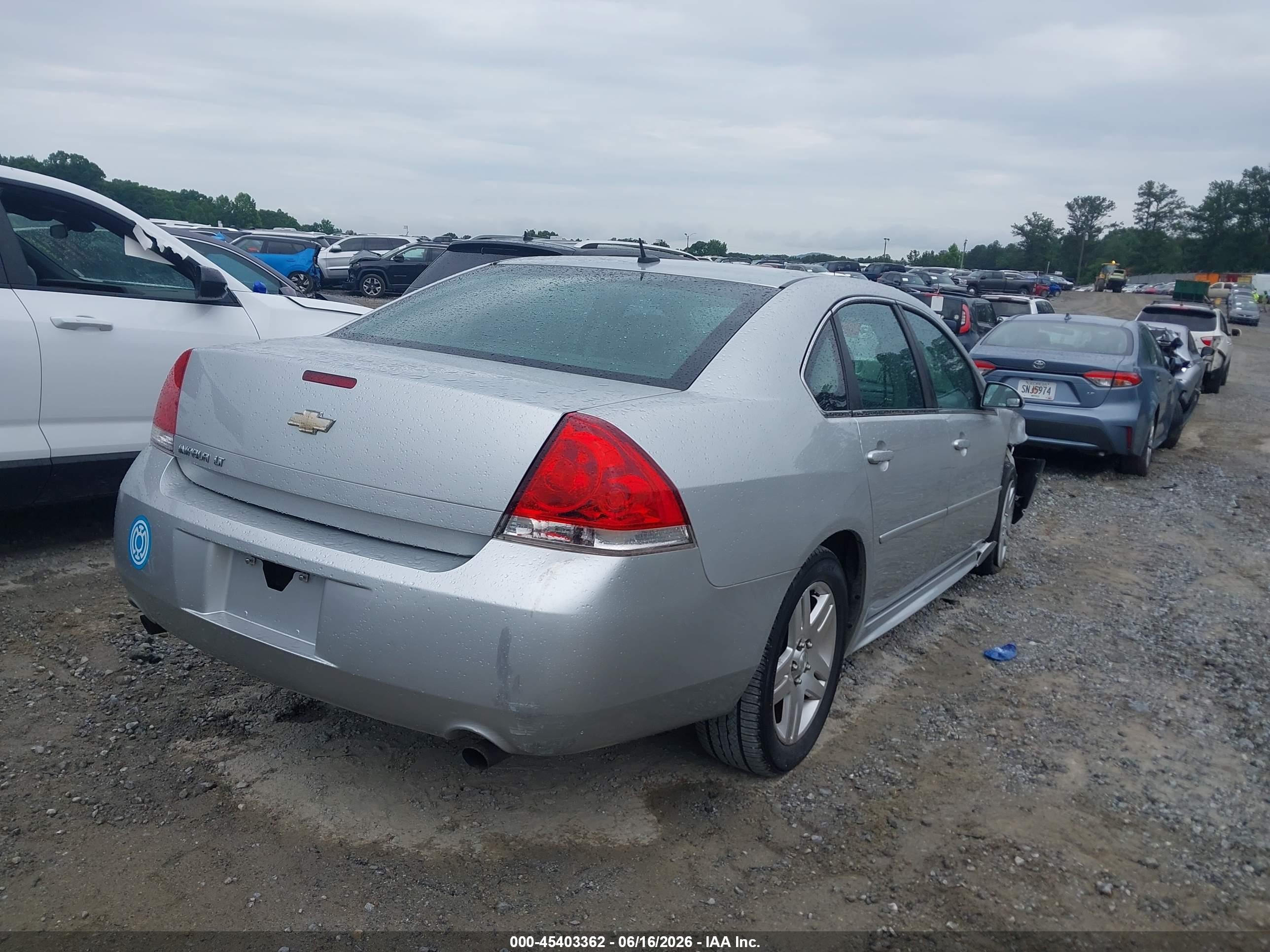 2013 Chevrolet Impala Lt Silver vin: 2G1WB5E35D1165176