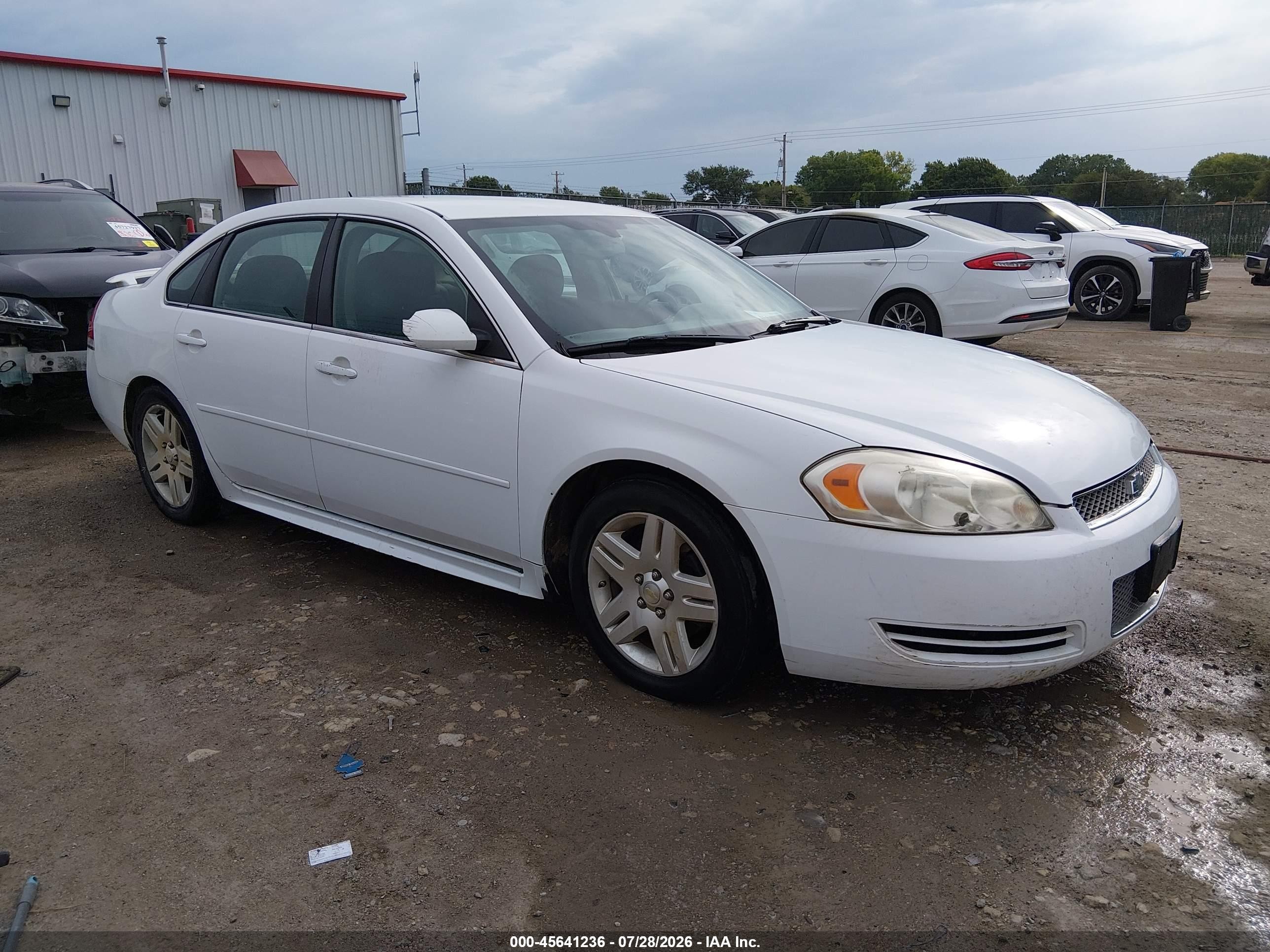 2013 Chevrolet Impala Lt Белый vin: 2G1WB5E35D1170877