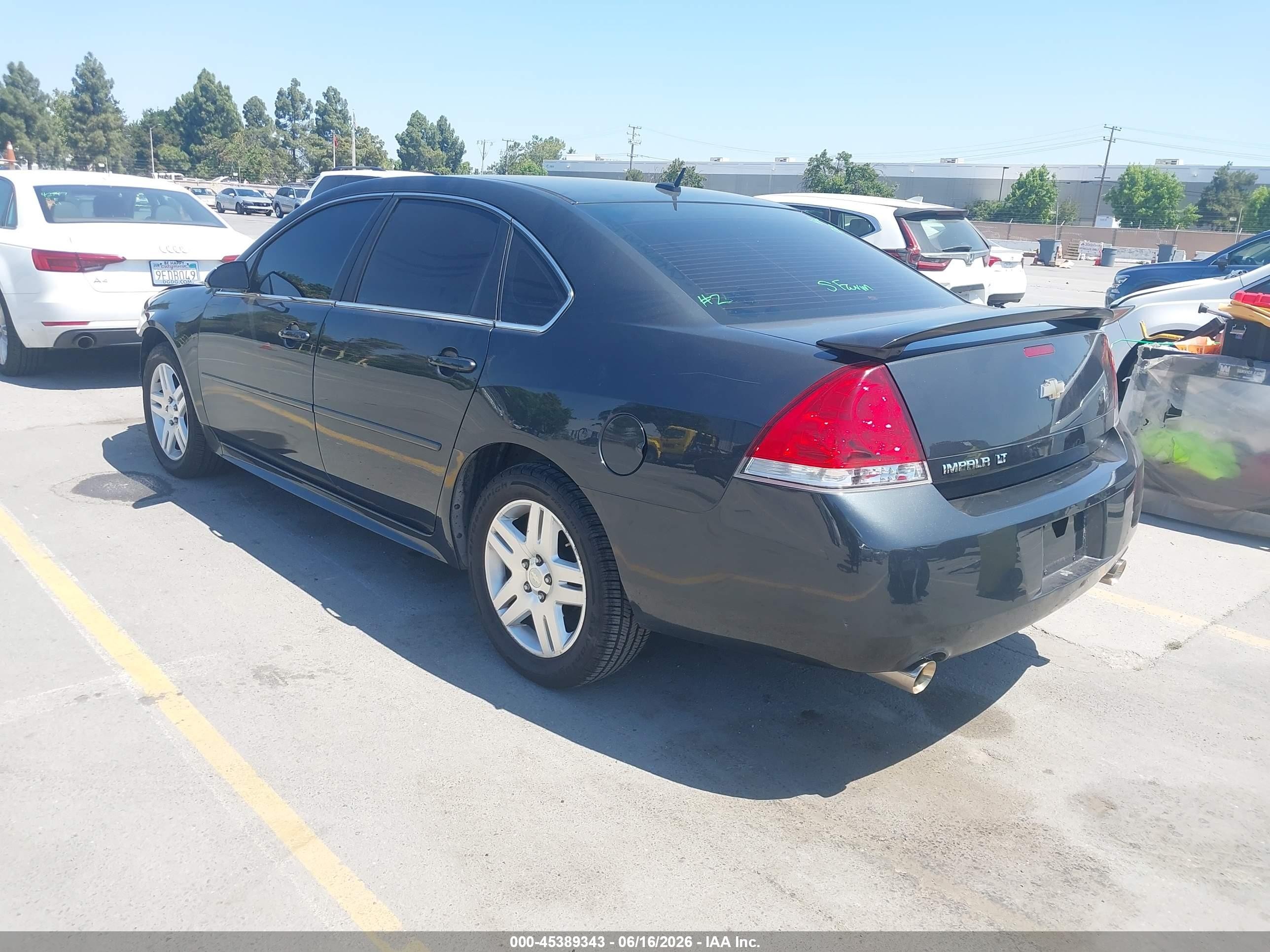 2013 Chevrolet Impala Lt Gray vin: 2G1WB5E35D1207426