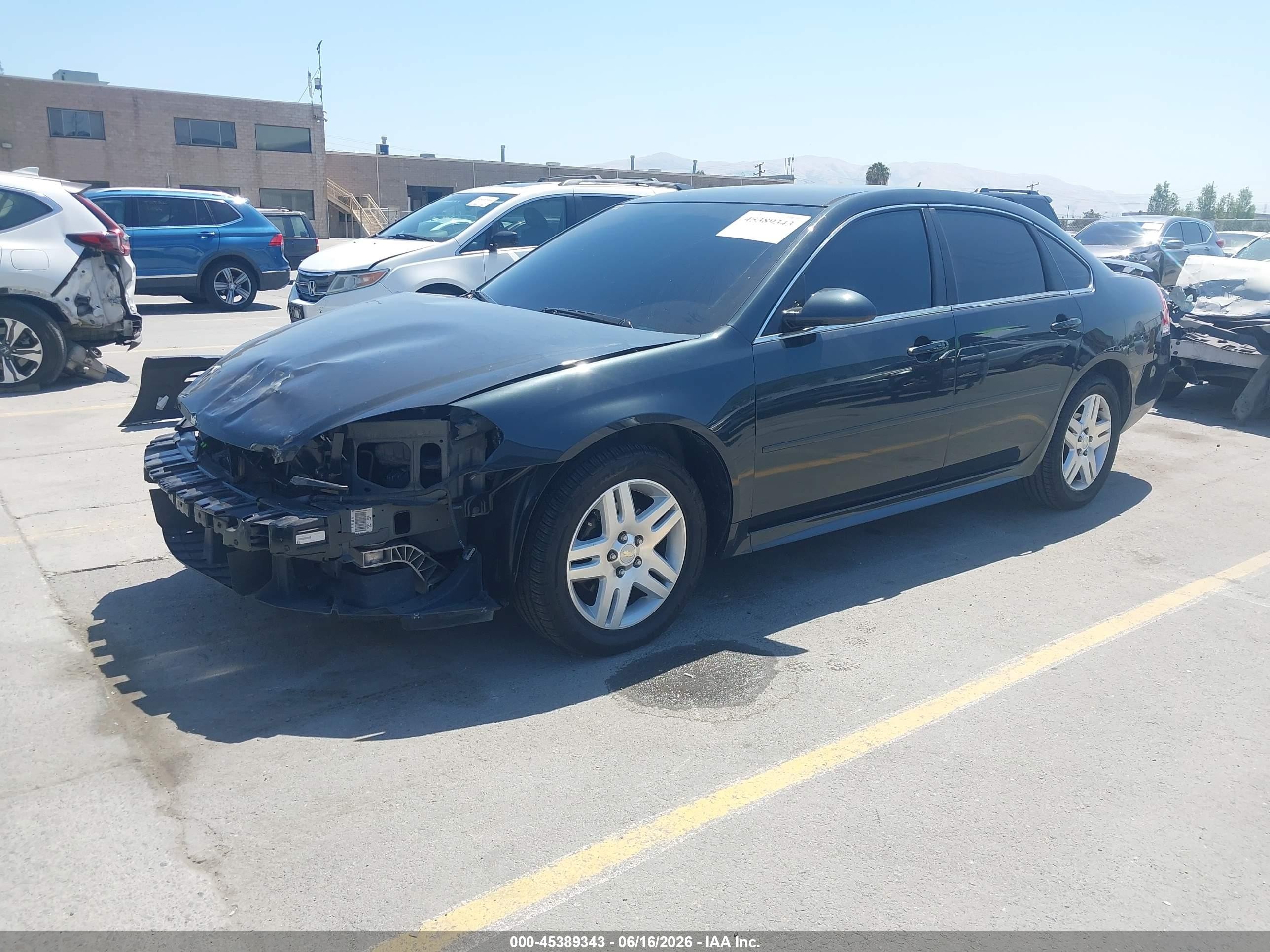 2013 Chevrolet Impala Lt Gray vin: 2G1WB5E35D1207426