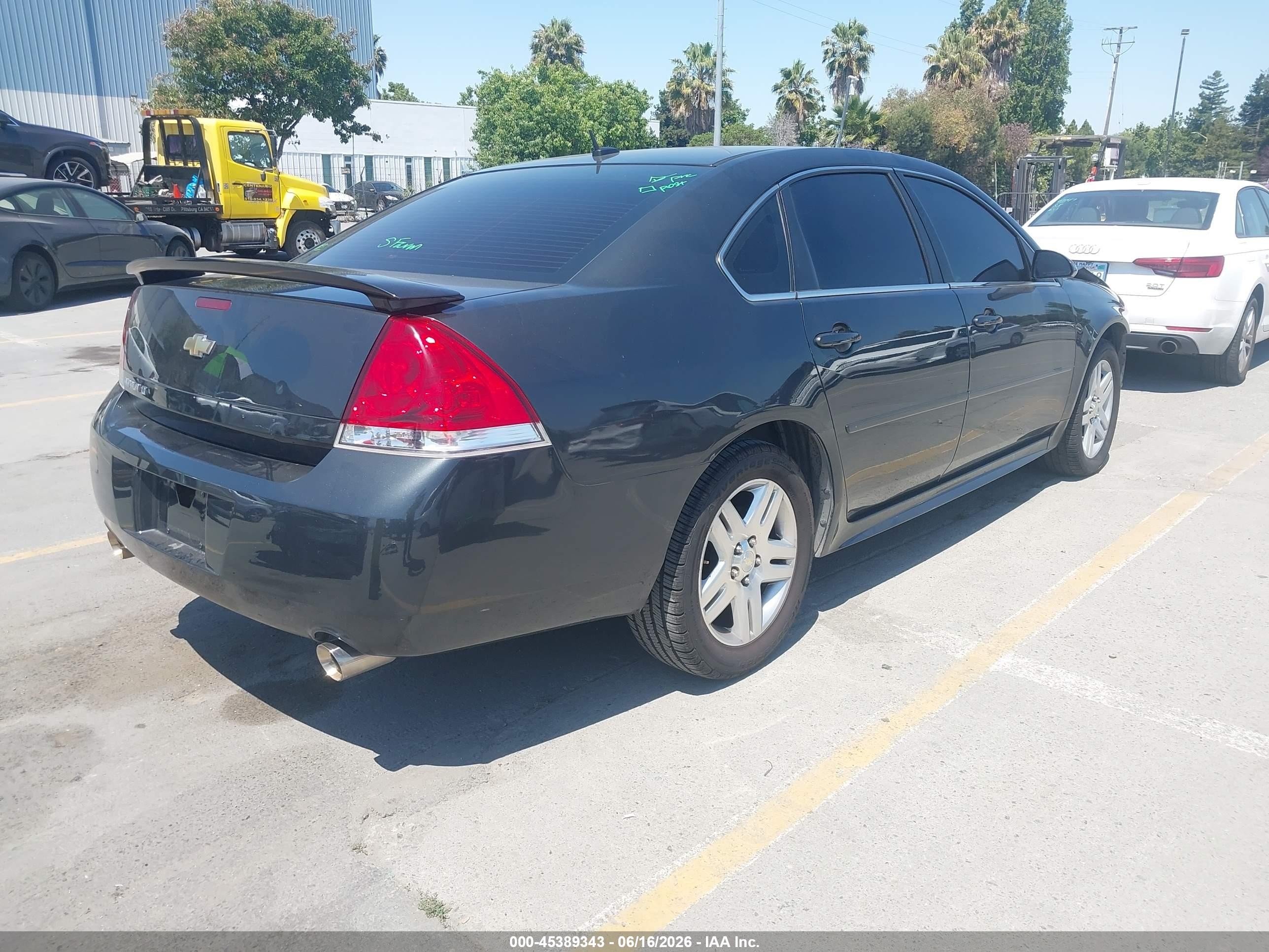 2013 Chevrolet Impala Lt Gray vin: 2G1WB5E35D1207426