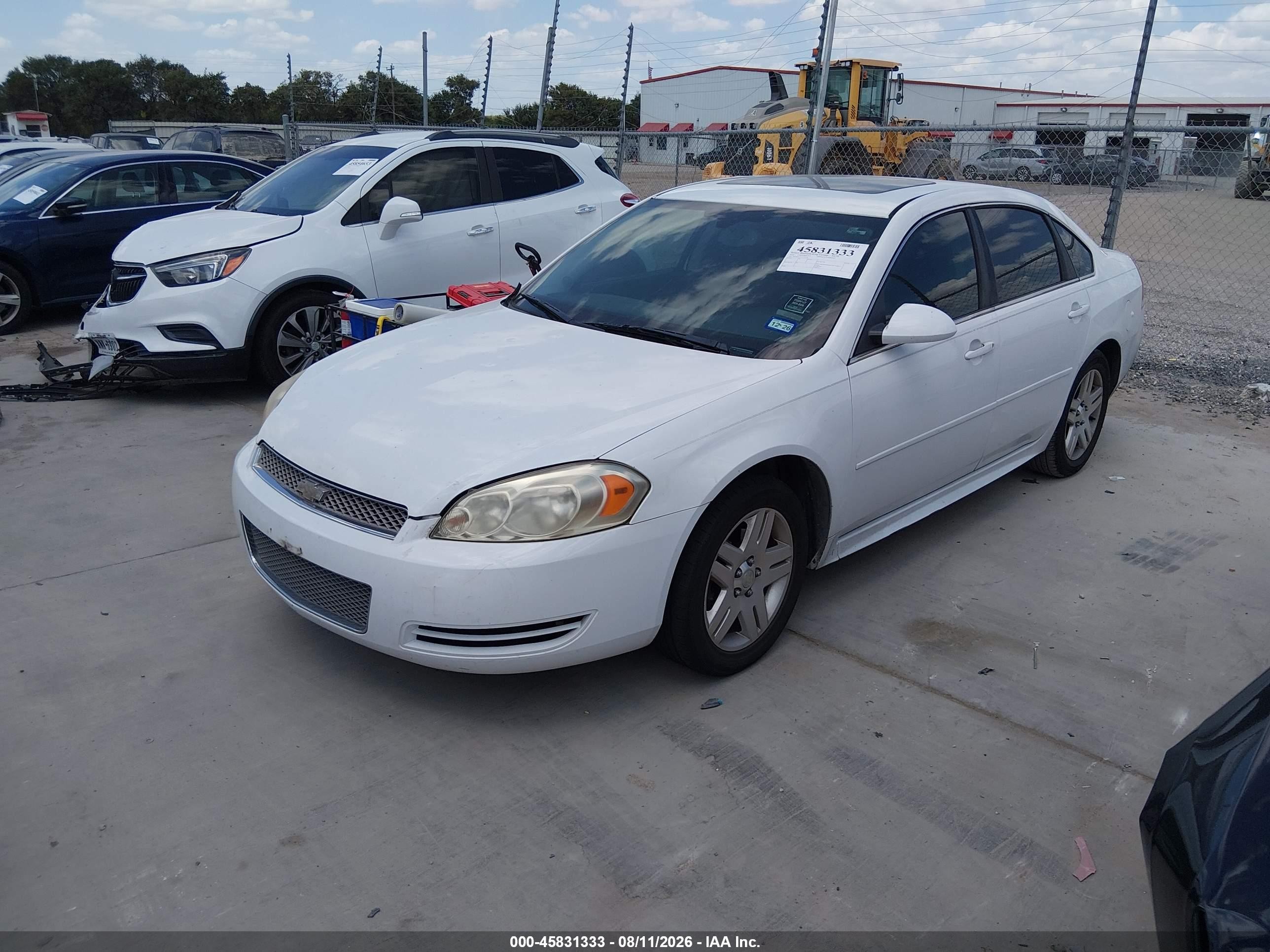 2014 Chevrolet Impala Limited Lt White vin: 2G1WB5E35E1115718