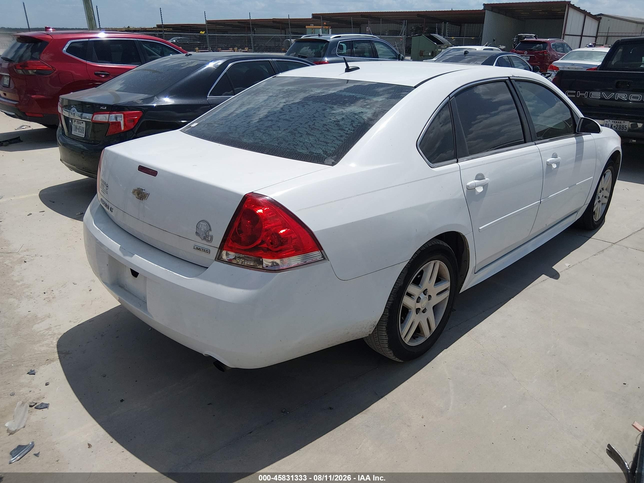 2014 Chevrolet Impala Limited Lt White vin: 2G1WB5E35E1115718