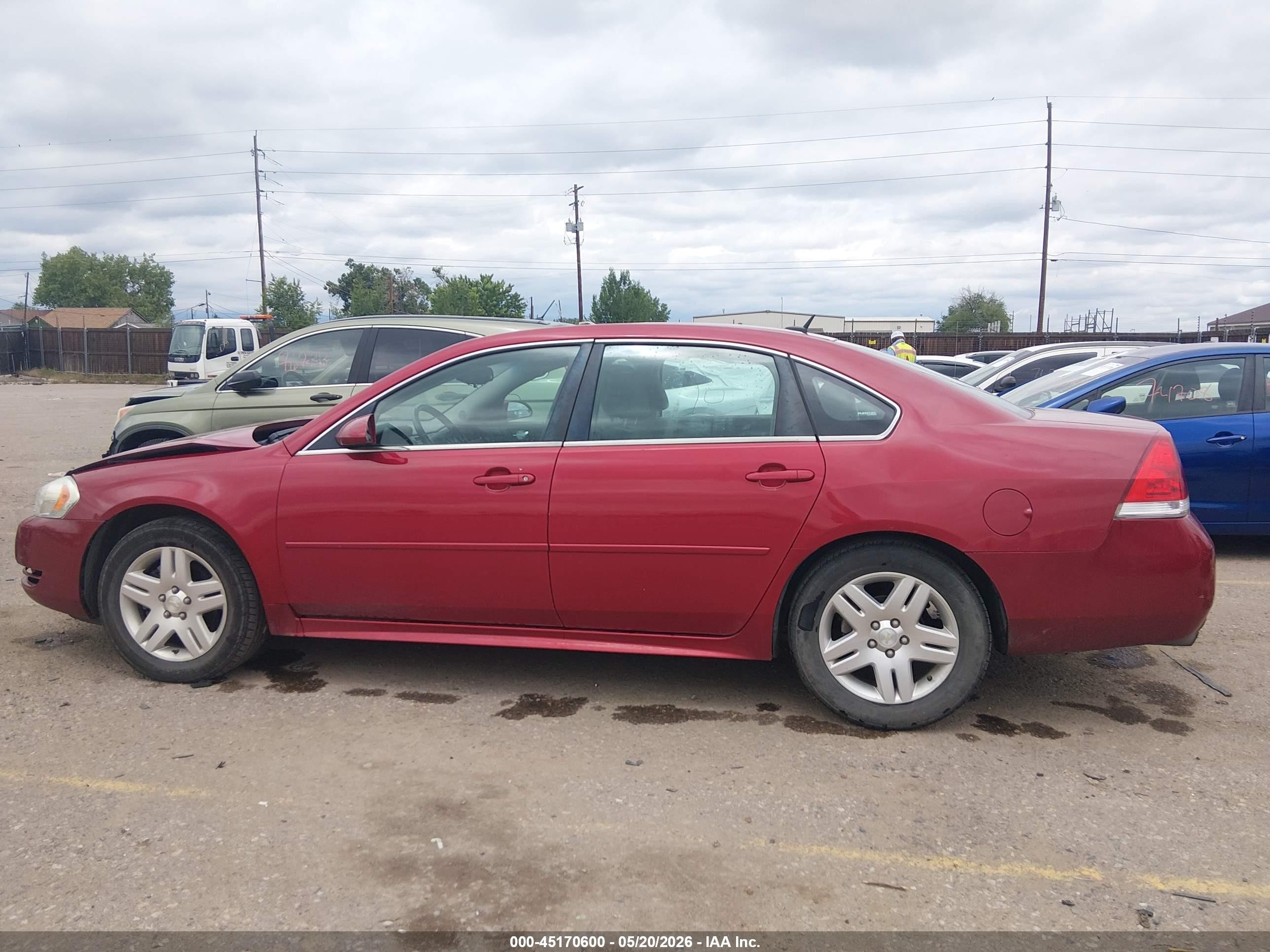 2014 Chevrolet Impala Limited Lt Red vin: 2G1WB5E35E1173246