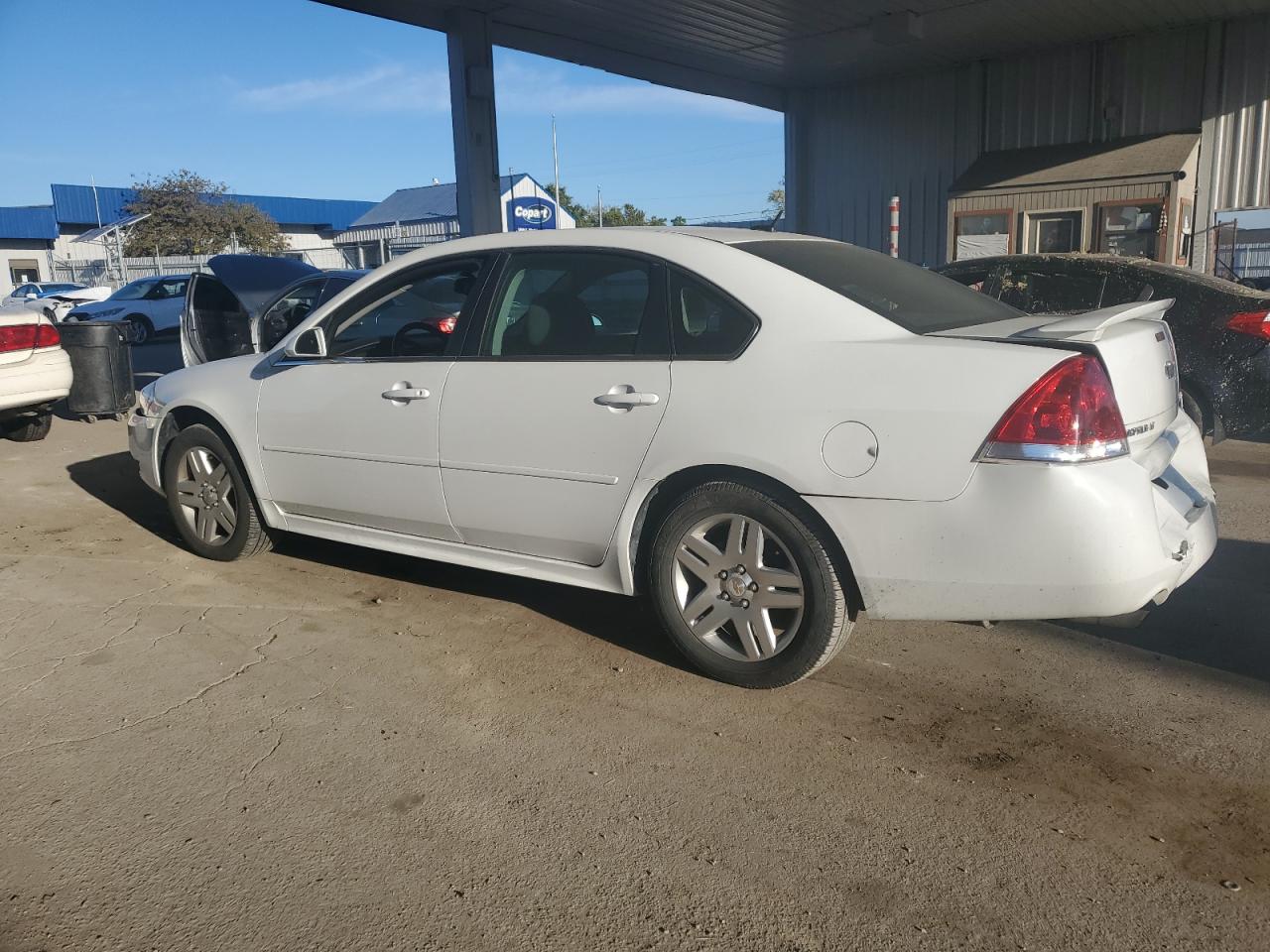 2012 Chevrolet Impala Lt White vin: 2G1WB5E36C1111075