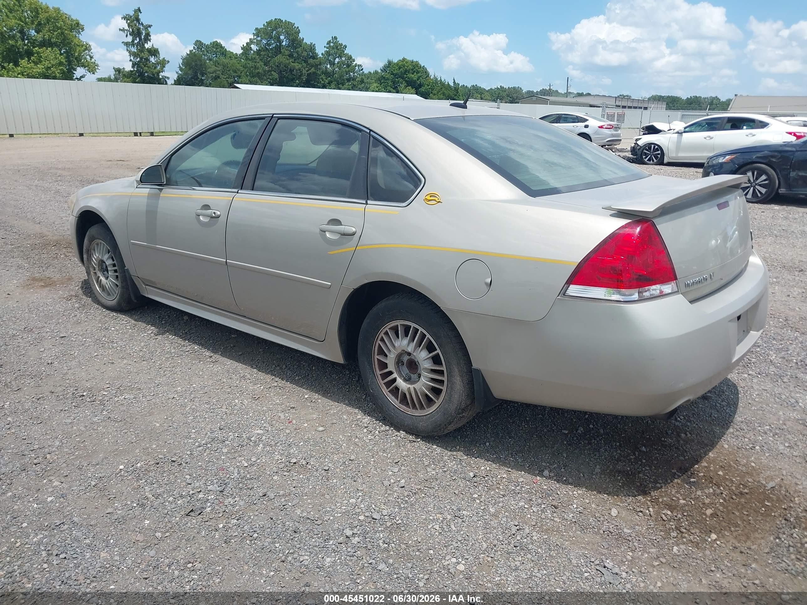 2012 Chevrolet Impala Lt Tan vin: 2G1WB5E36C1181451