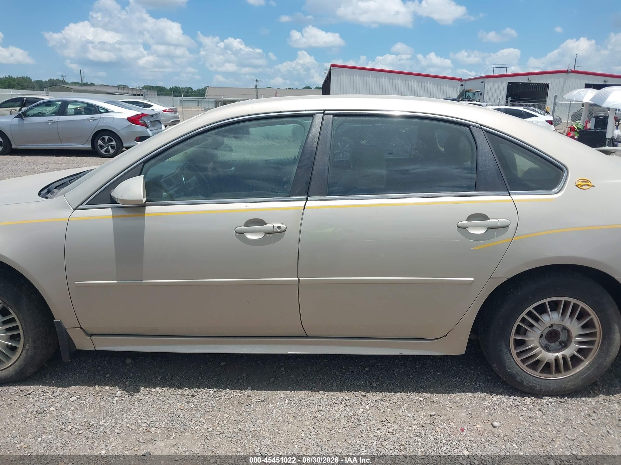 2012 Chevrolet Impala Lt Tan vin: 2G1WB5E36C1181451