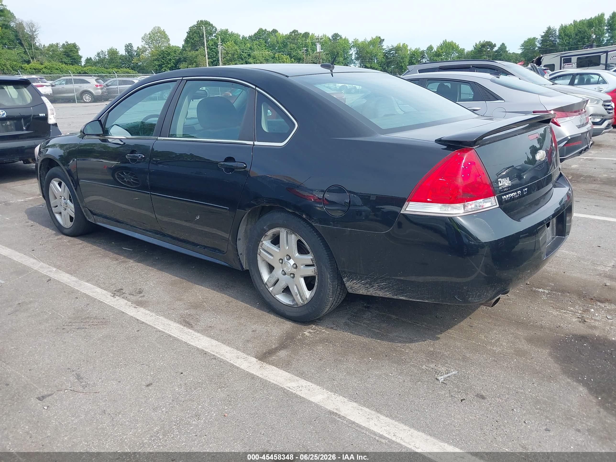 2012 Chevrolet Impala Lt Black vin: 2G1WB5E36C1323099