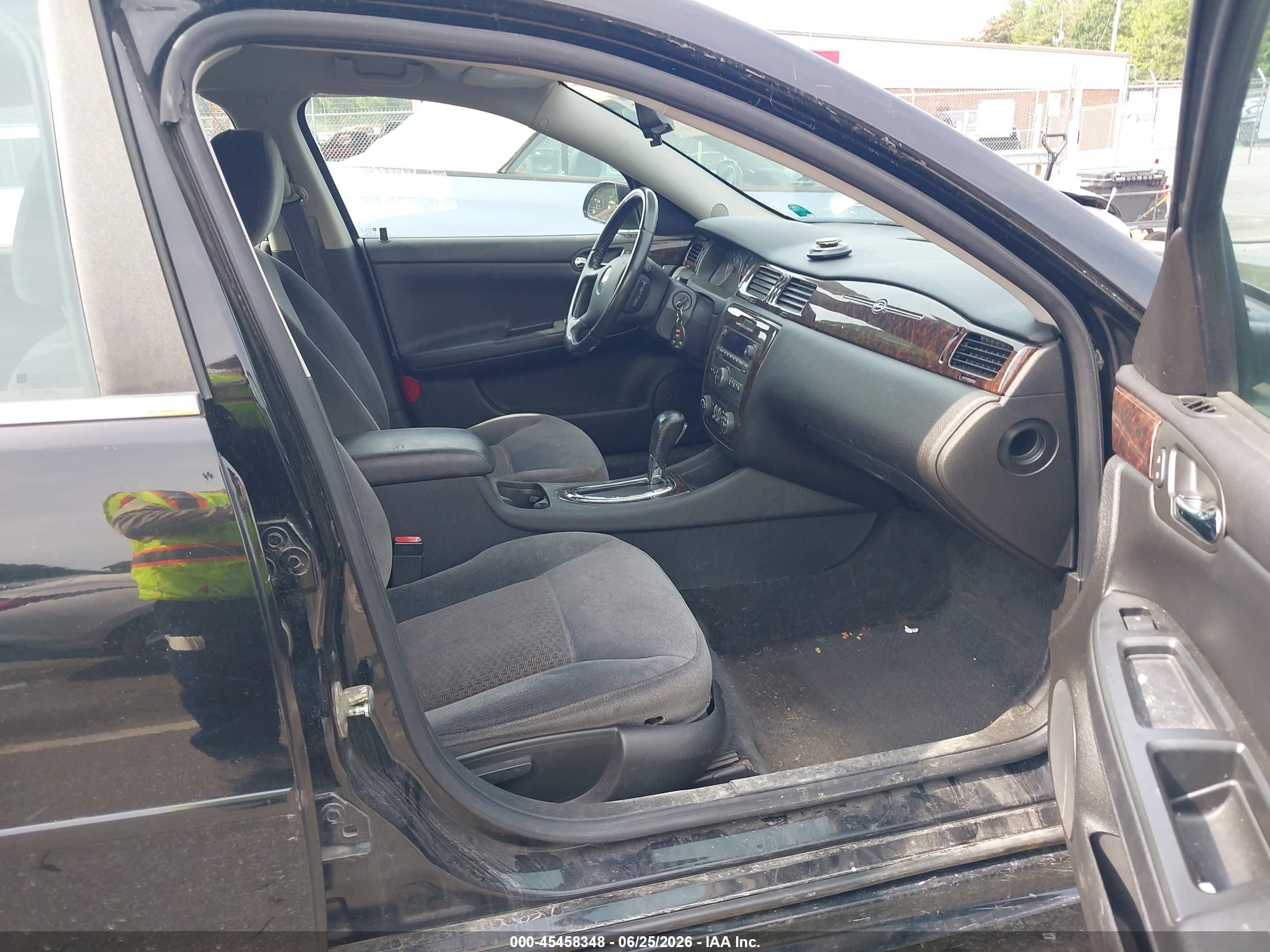 2012 Chevrolet Impala Lt Black vin: 2G1WB5E36C1323099