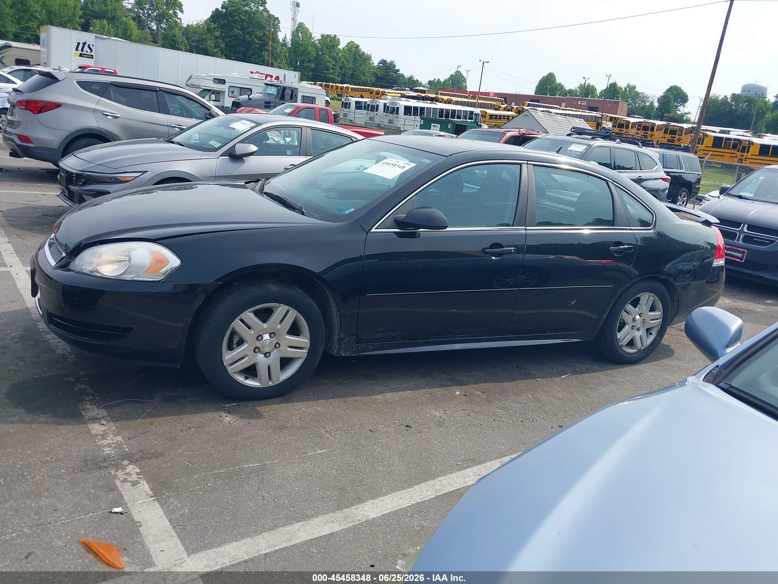 2012 Chevrolet Impala Lt Black vin: 2G1WB5E36C1323099