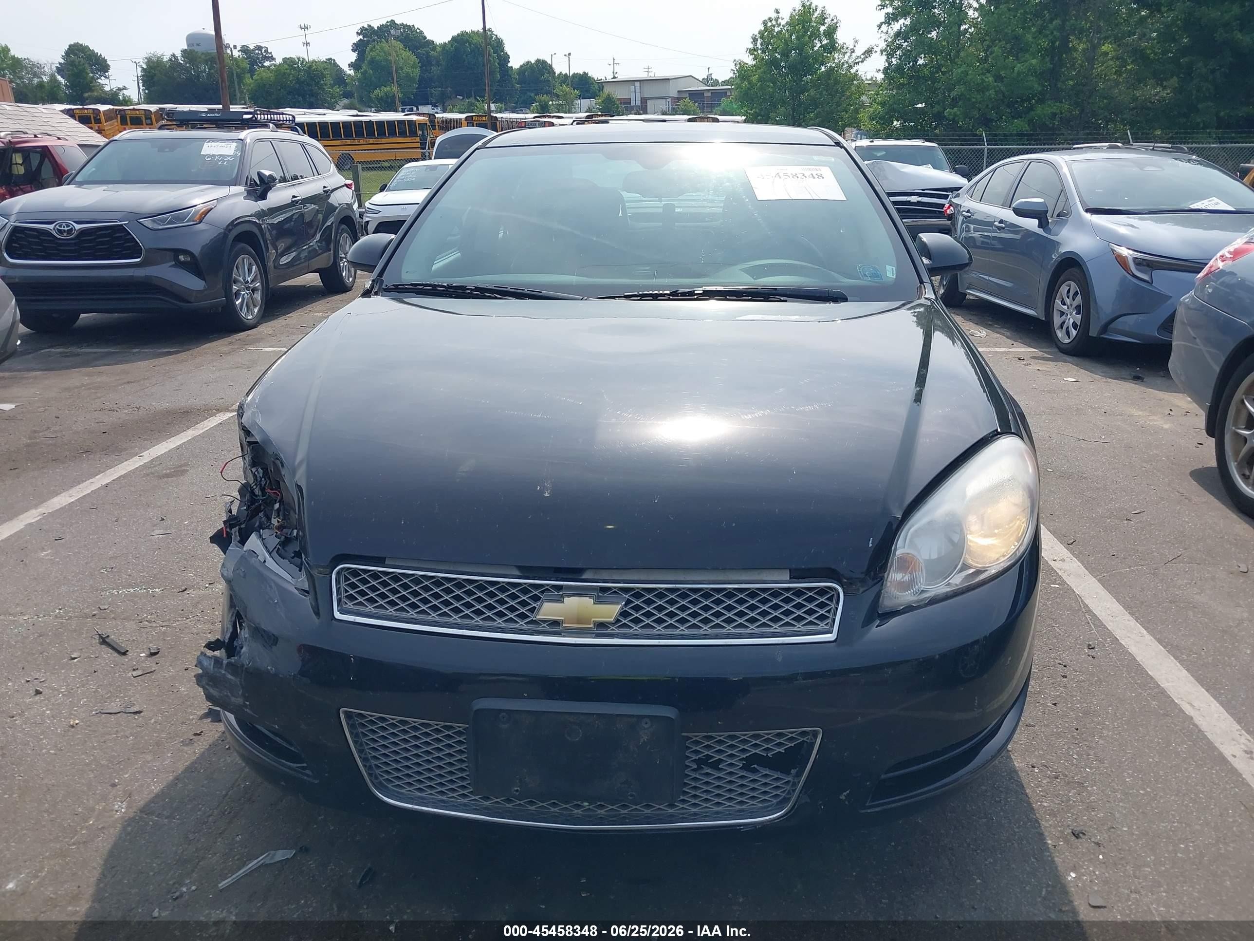 2012 Chevrolet Impala Lt Black vin: 2G1WB5E36C1323099