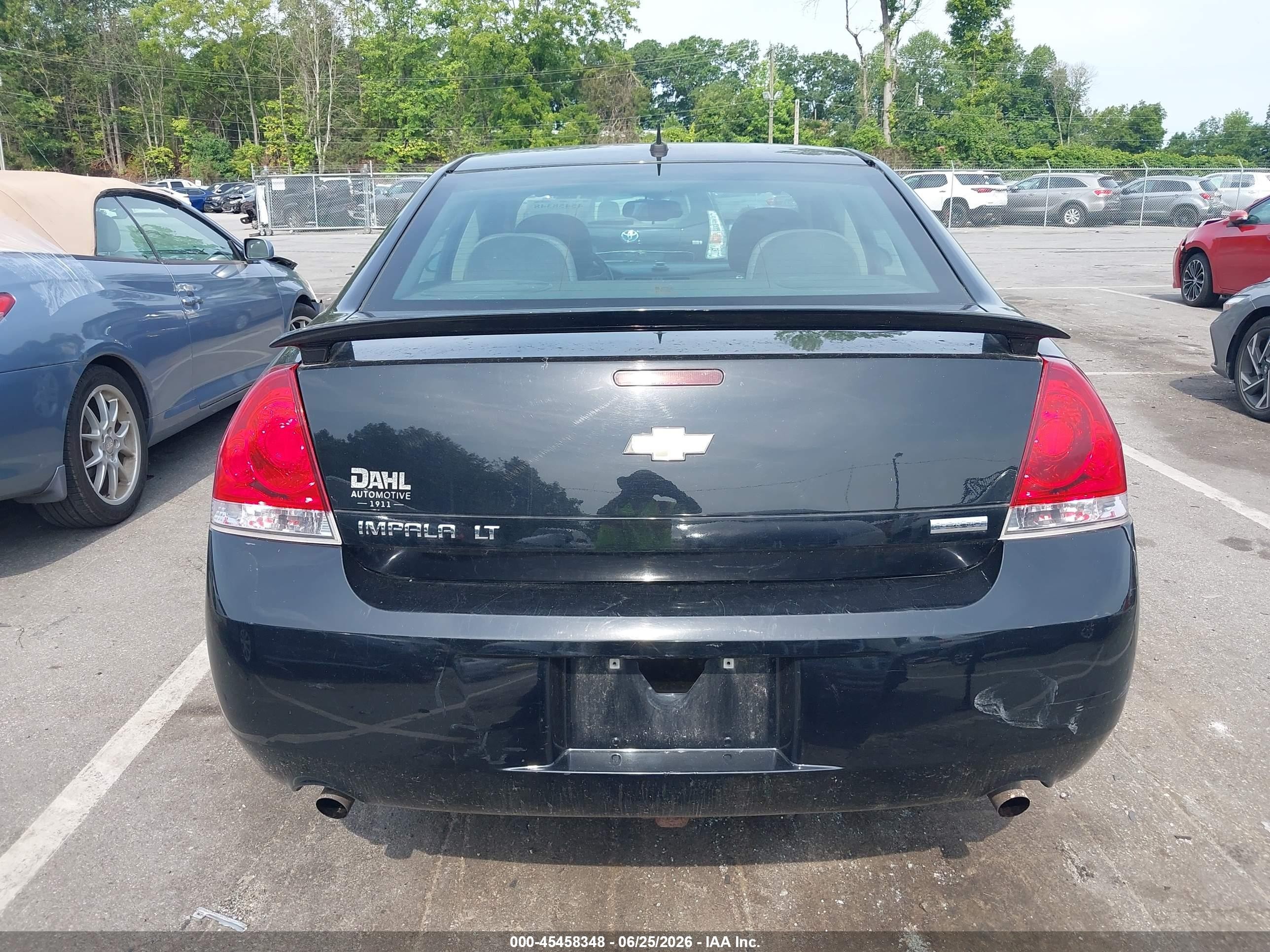 2012 Chevrolet Impala Lt Black vin: 2G1WB5E36C1323099
