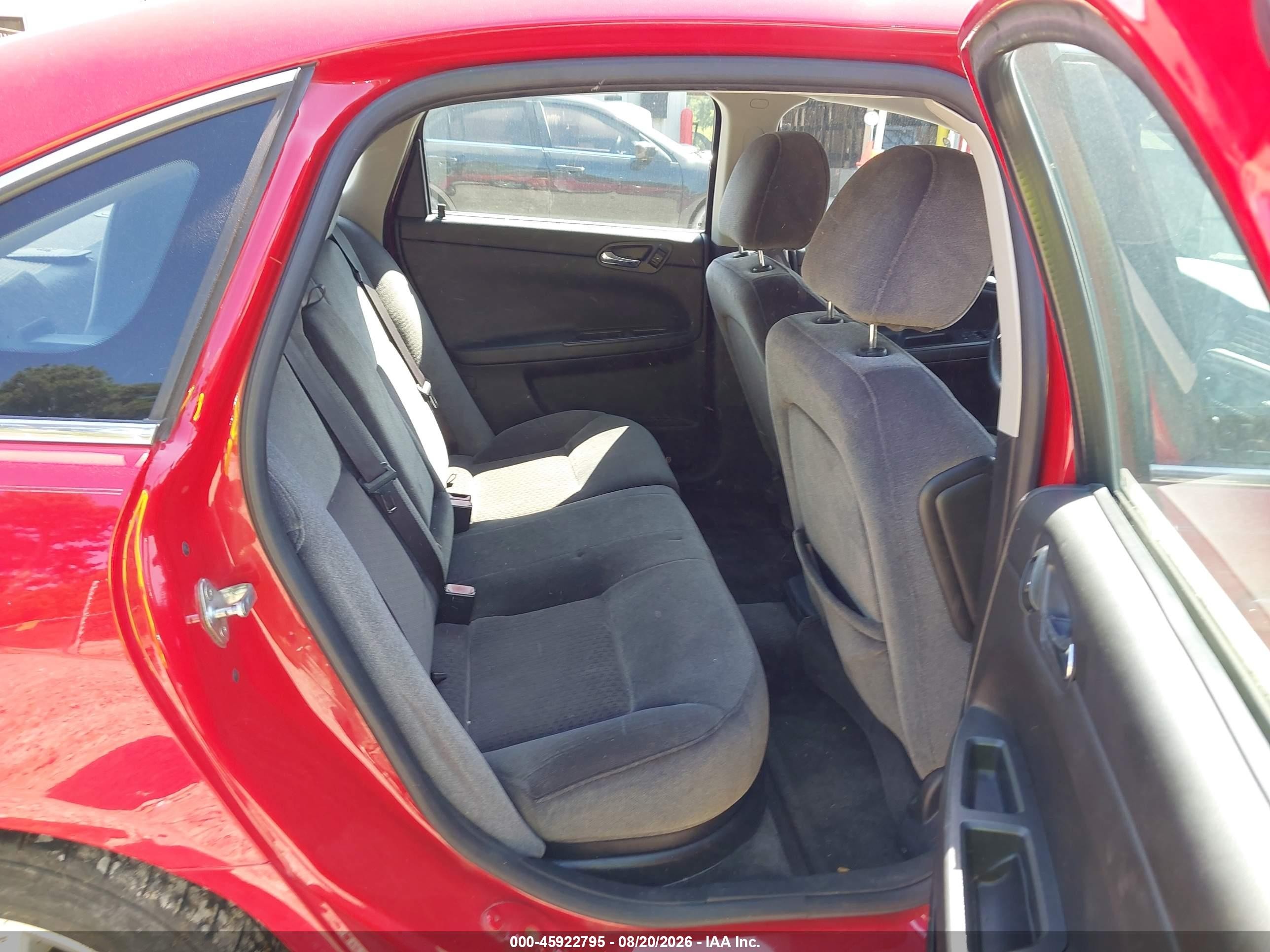 2012 Chevrolet Impala Lt Red vin: 2G1WB5E36C1330389
