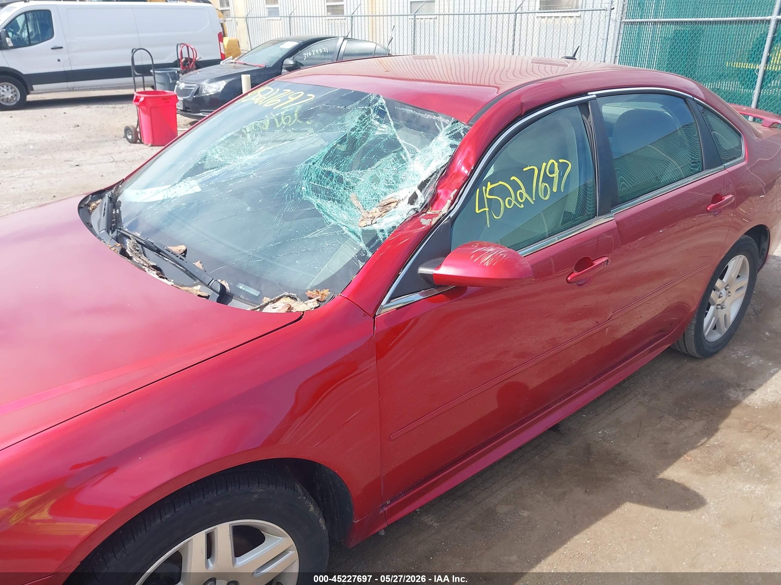 2013 Chevrolet Impala Lt Red vin: 2G1WB5E36D1185002