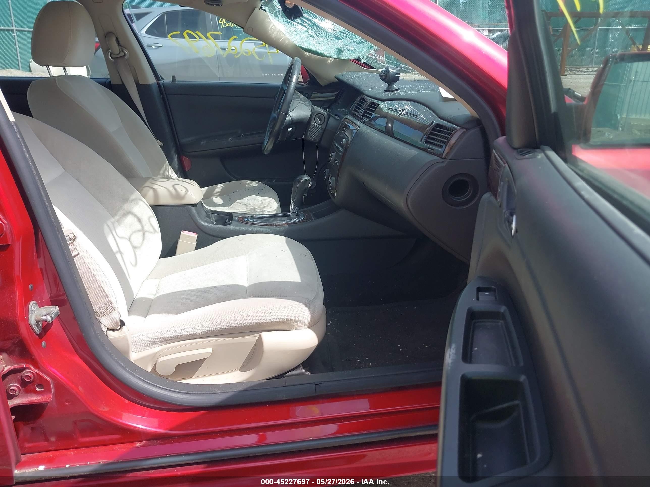 2013 Chevrolet Impala Lt Red vin: 2G1WB5E36D1185002