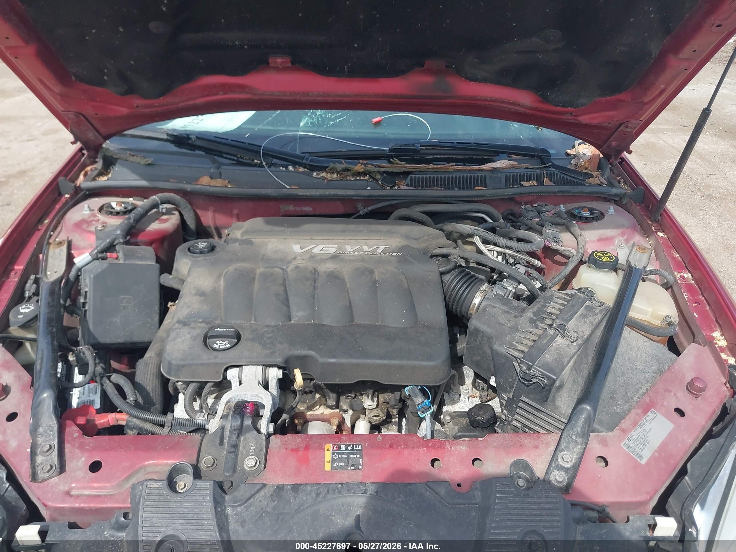 2013 Chevrolet Impala Lt Red vin: 2G1WB5E36D1185002