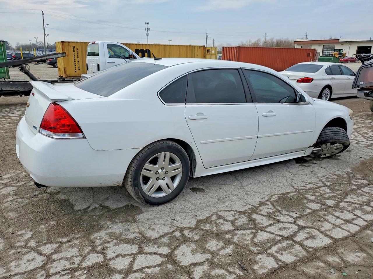 2013 Chevrolet Impala Lt White vin: 2G1WB5E36D1199689