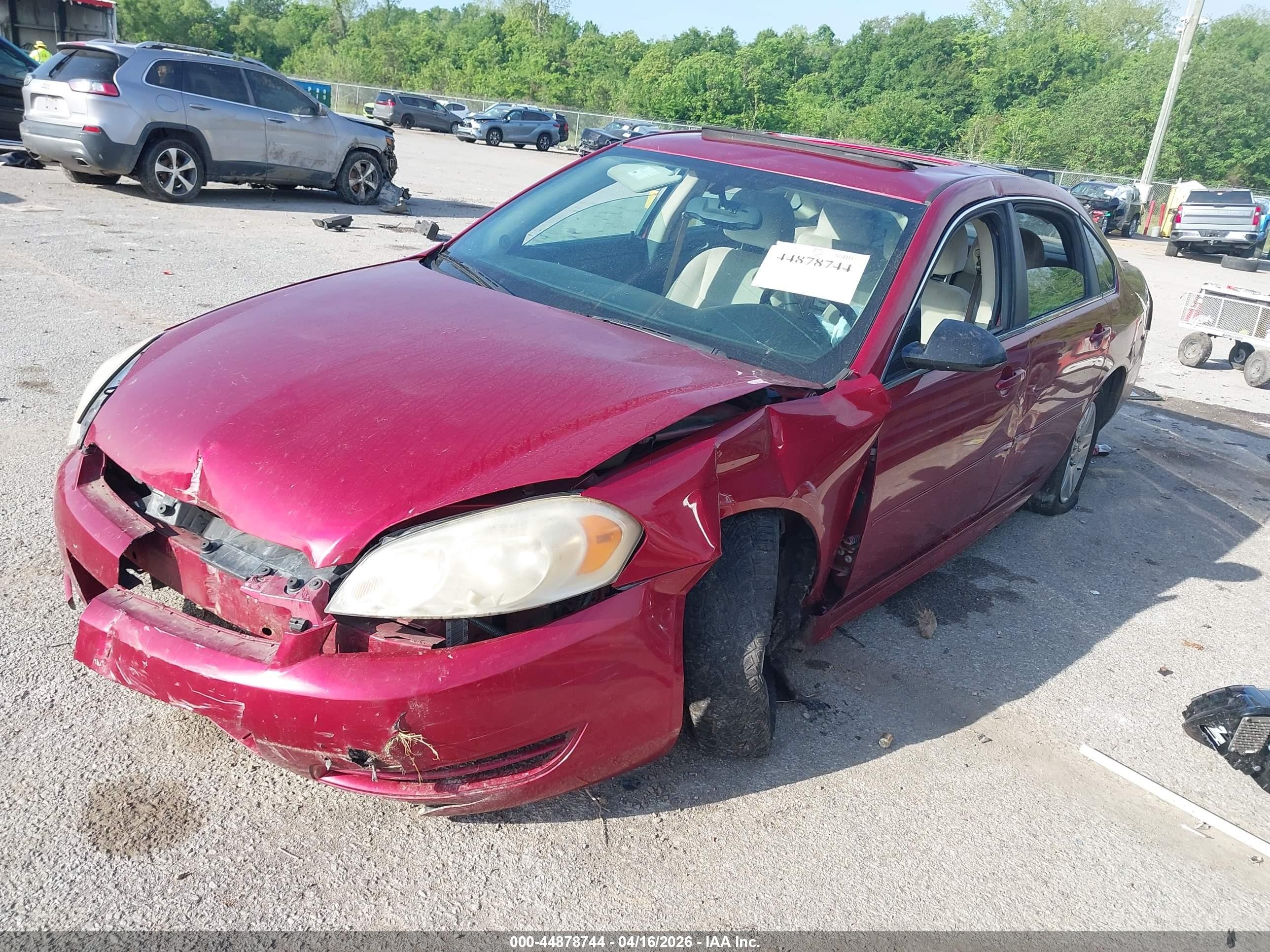 2014 Chevrolet Impala Limited Lt Red vin: 2G1WB5E36E1120166