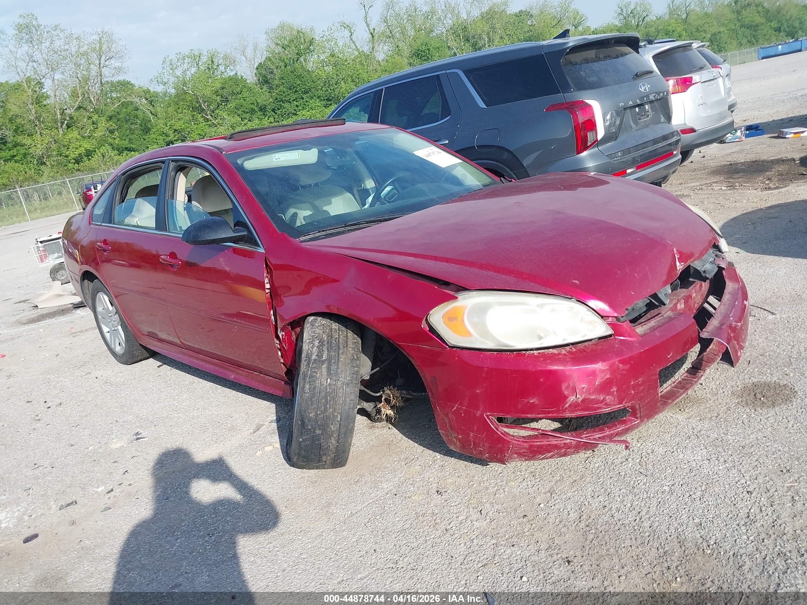 2014 Chevrolet Impala Limited Lt Red vin: 2G1WB5E36E1120166
