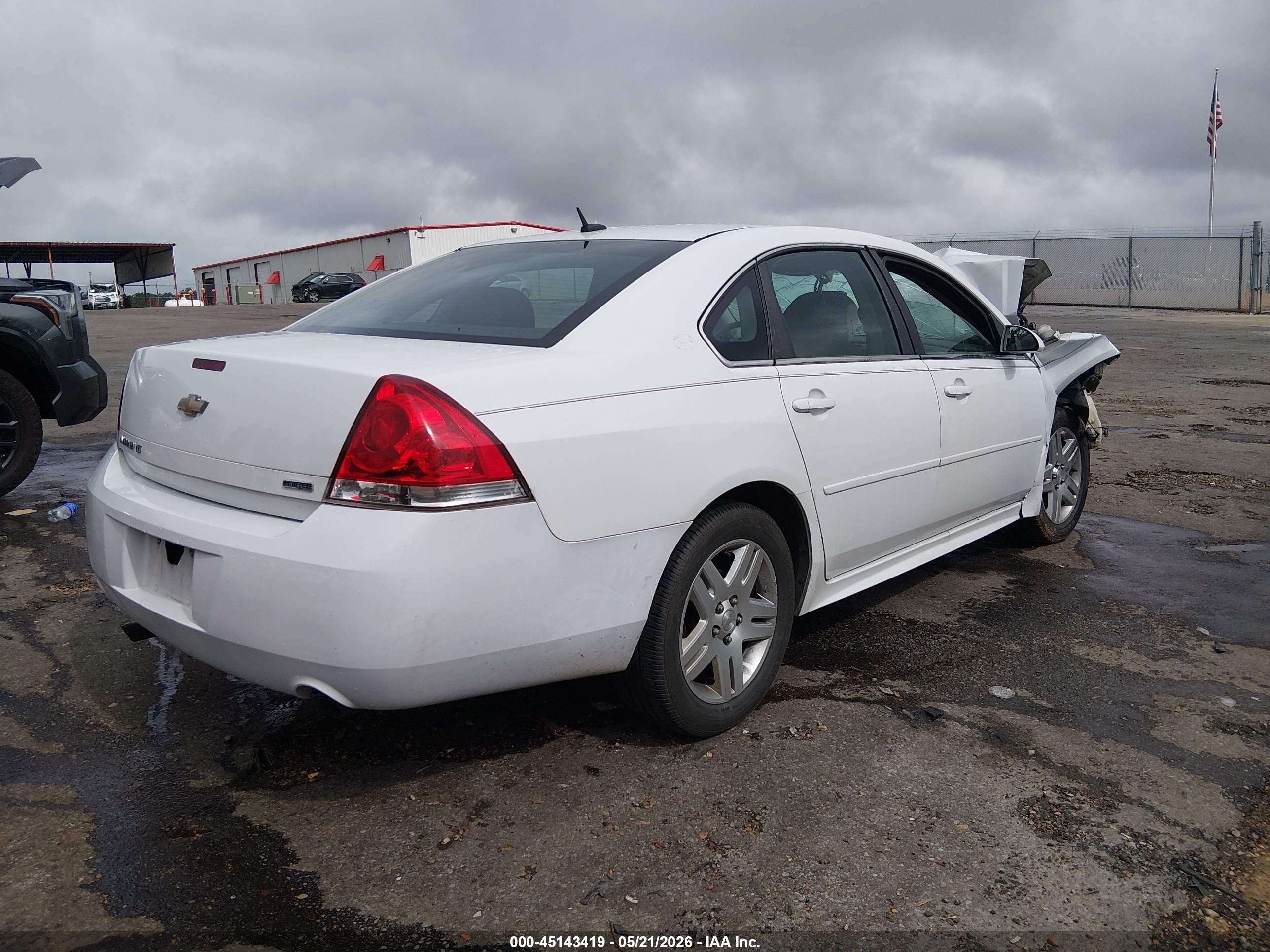 2014 Chevrolet Impala Limited Lt White vin: 2G1WB5E36E1168301