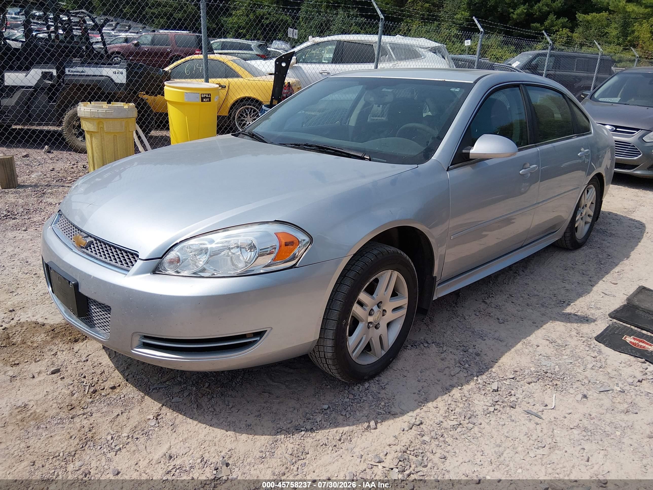 2015 Chevrolet Impala Limited Lt Серебряный vin: 2G1WB5E36F1129113
