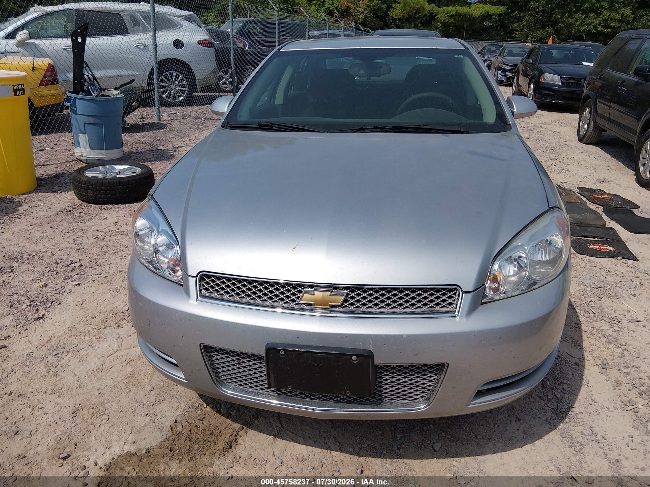 2015 Chevrolet Impala Limited Lt Серебряный vin: 2G1WB5E36F1129113