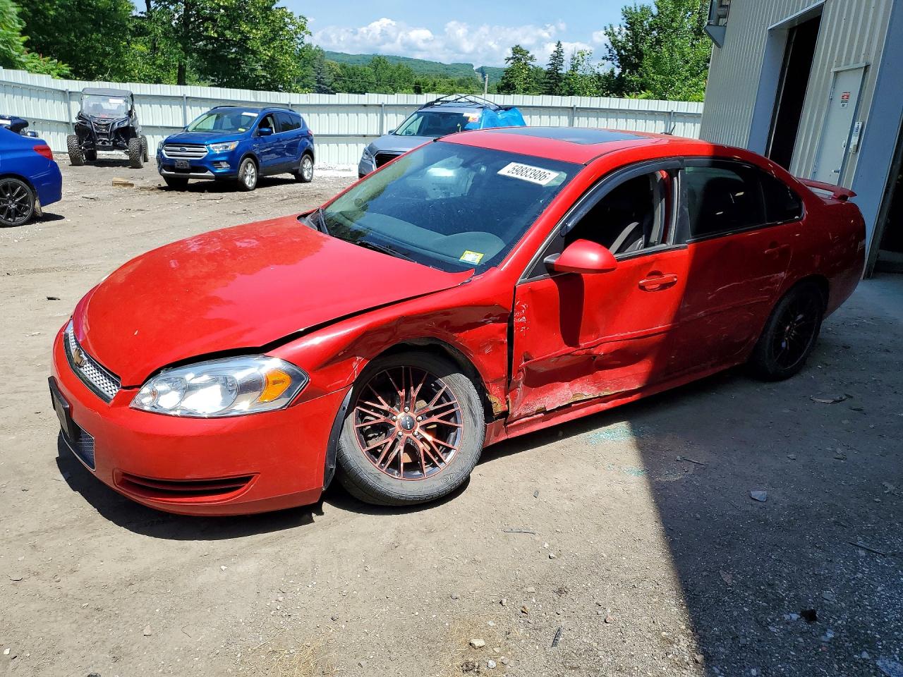 2012 Chevrolet Impala Lt Red vin: 2G1WB5E37C1125230