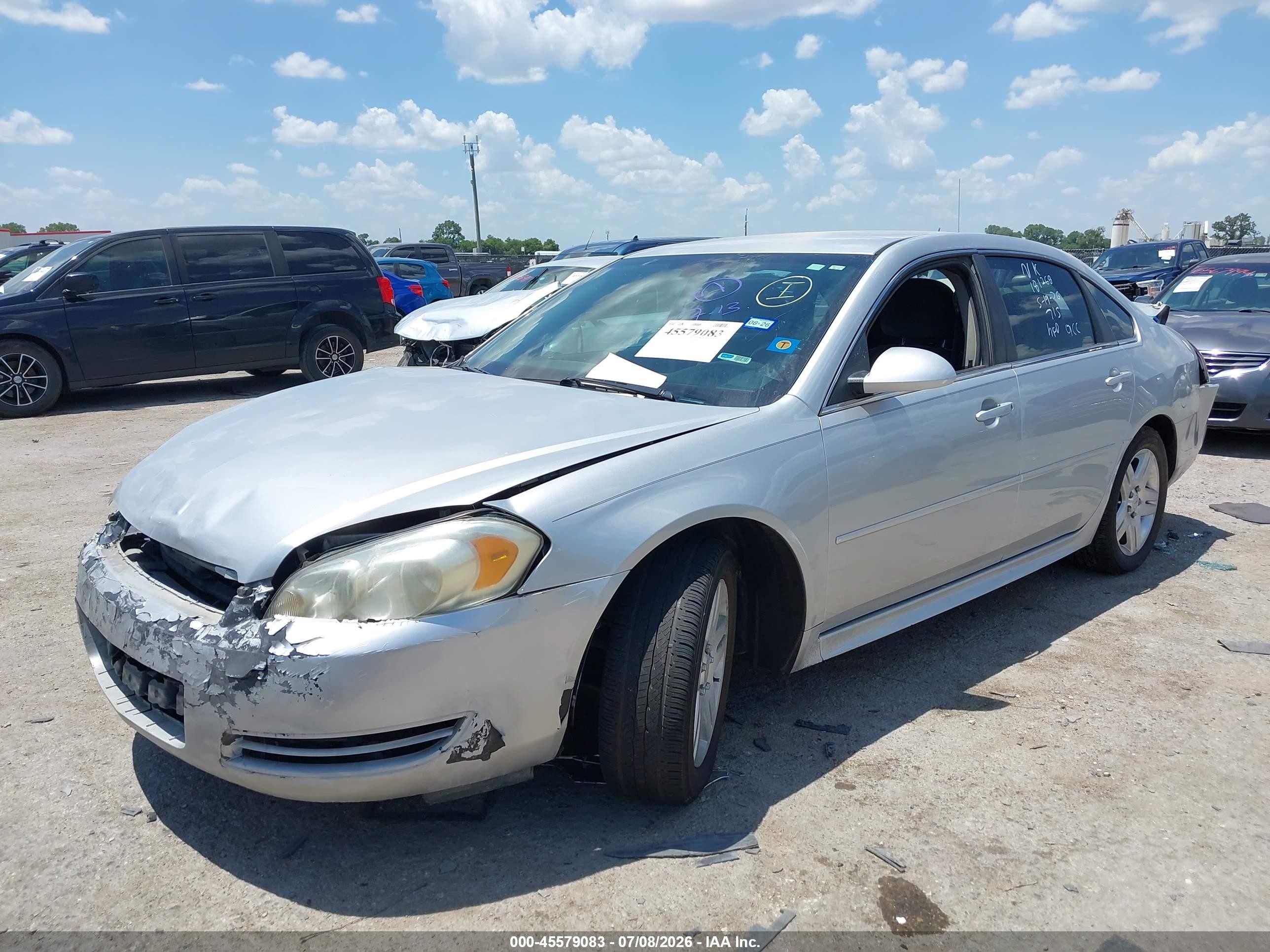 2012 Chevrolet Impala Lt Silver vin: 2G1WB5E37C1177120