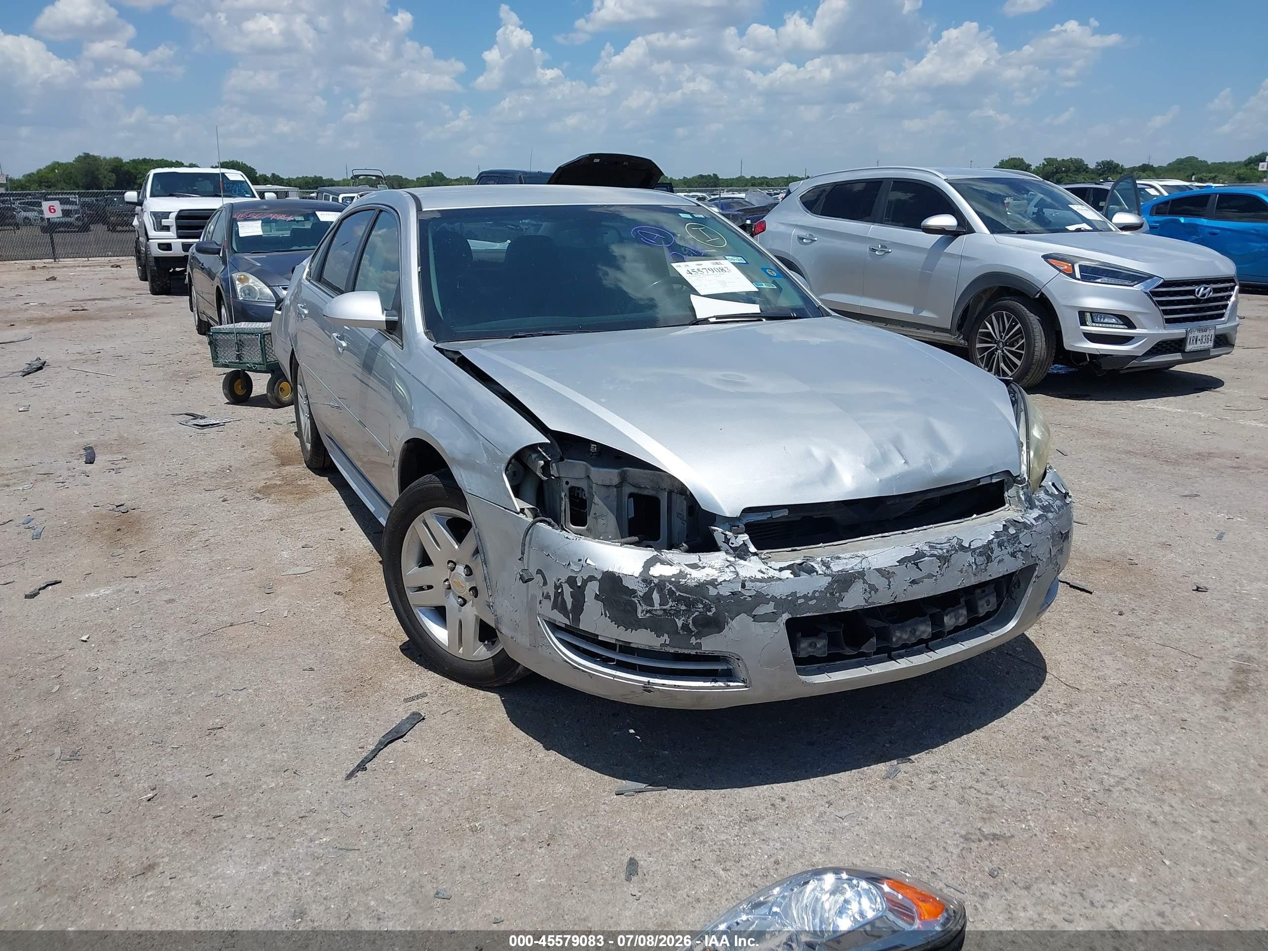 2012 Chevrolet Impala Lt Silver vin: 2G1WB5E37C1177120