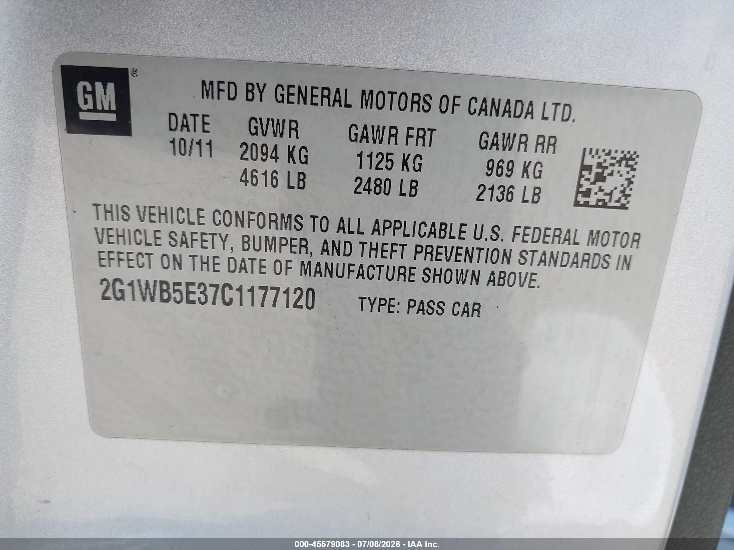 2012 Chevrolet Impala Lt Silver vin: 2G1WB5E37C1177120